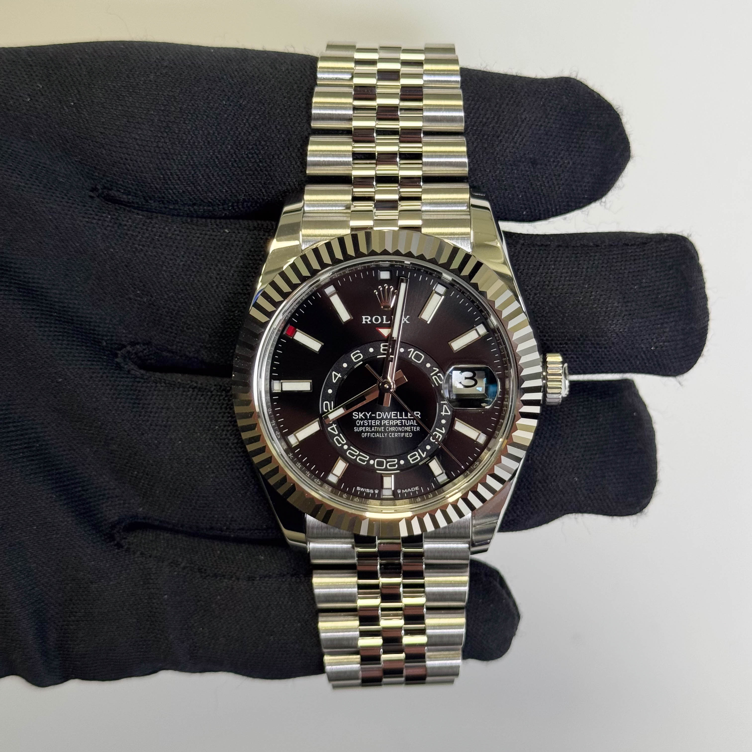 Rolex Sky-Dweller 42mm Black Dial Watch Ref# 336934