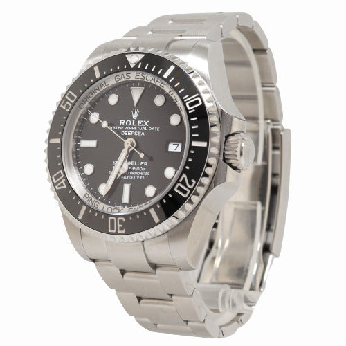 Rolex Mens Sea Dweller Stainless Steel Black Dot Dial Watch Reference# 136660 - Happy Jewelers Fine Jewelry Lifetime Warranty