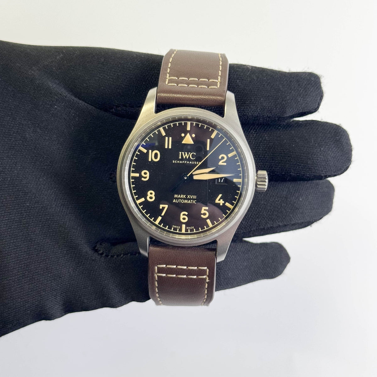 IWC Pilot Mark XVIII 40mm Black Dial Watch Ref# IW327006