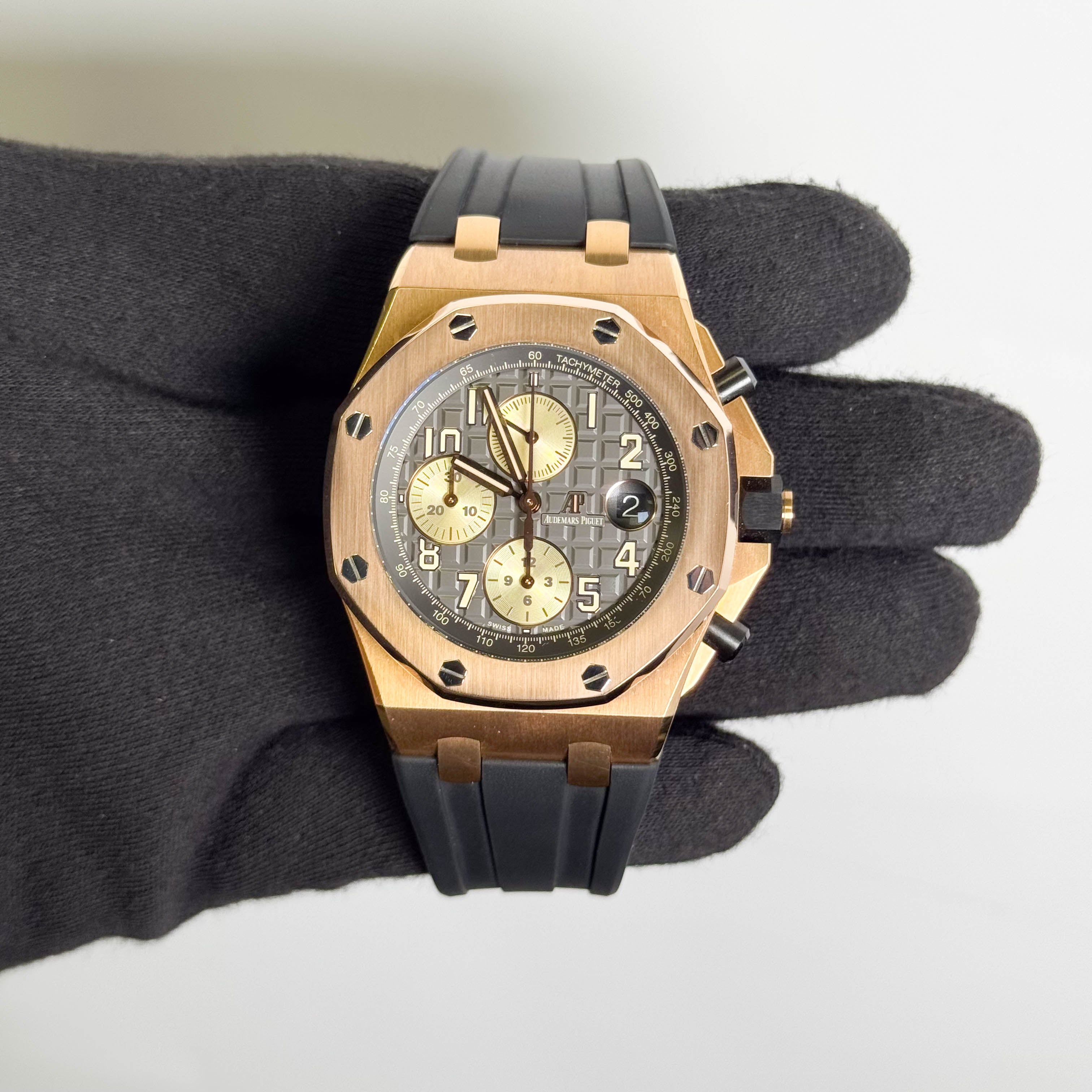 Audemars Piguet Royal Oak Offshore 42mm Grey Chronograph Dial Watch Ref# 26470OR.OO.A125CR.01