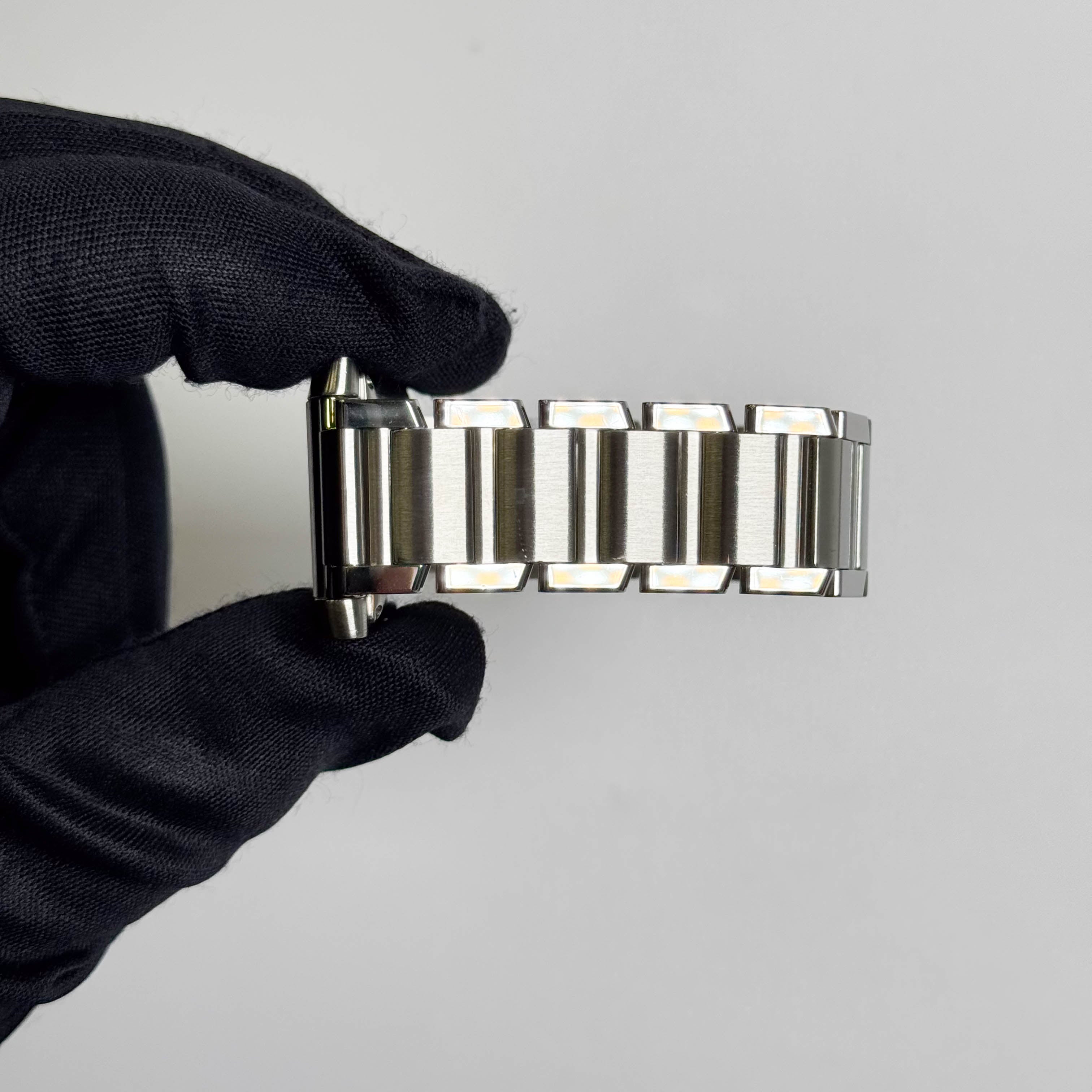 Cartier Tank Française Stainless Steel 28mm White Dial Watch Ref# W51002Q3 - Happy Jewelers Fine Jewelry Lifetime Warranty