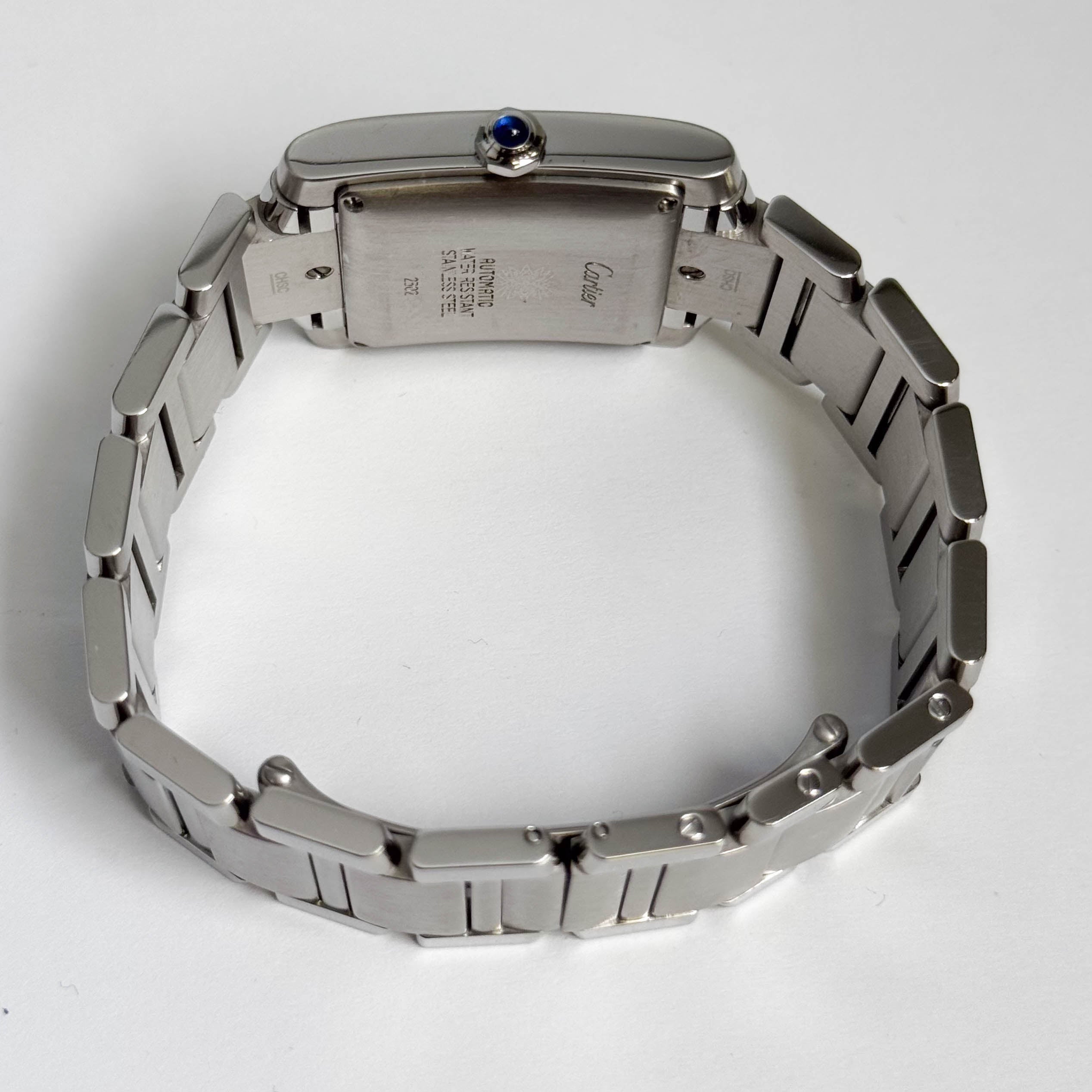 Cartier Tank Française Stainless Steel 28mm White Dial Watch Ref# W51002Q3 - Happy Jewelers Fine Jewelry Lifetime Warranty
