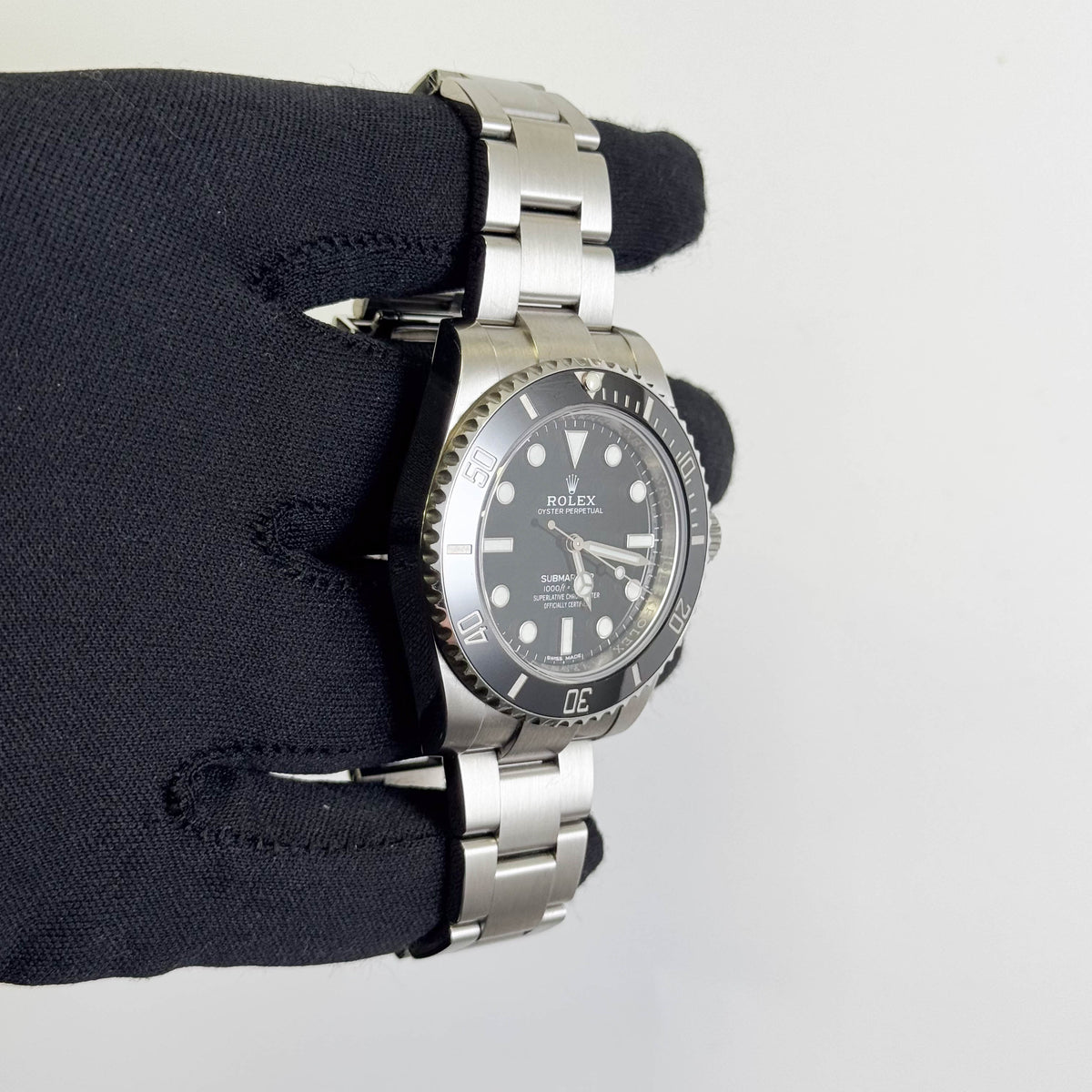 Rolex Submariner 40mm Black Dial Watch Ref# 114060