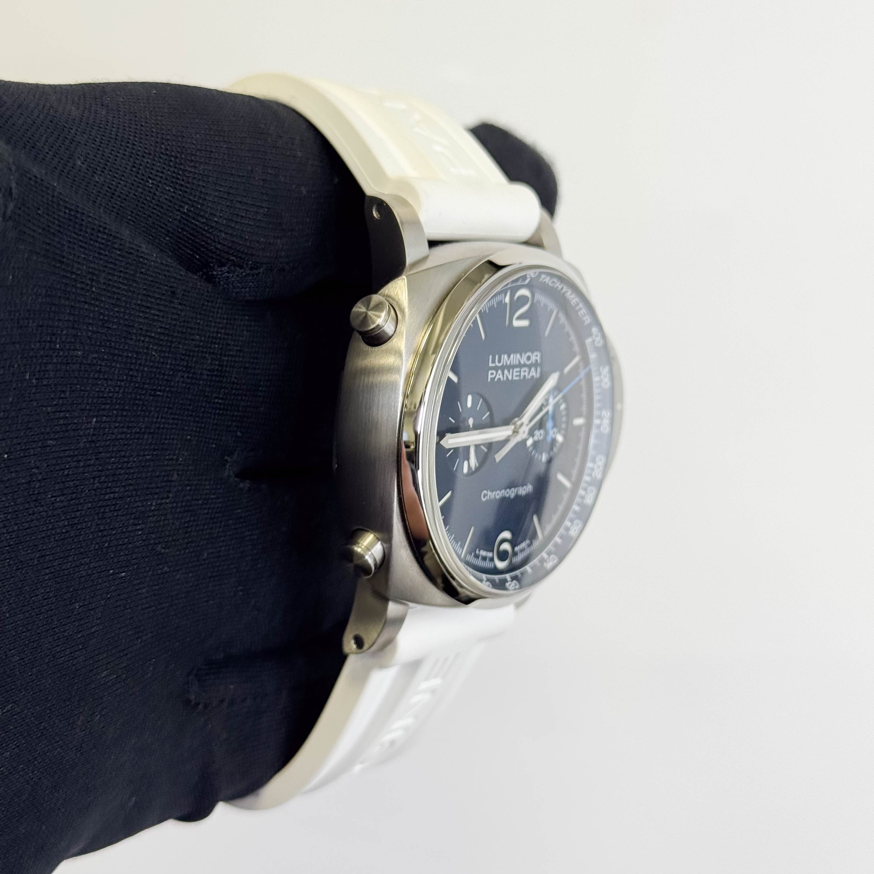 Panerai Luminor 44mm Blue Dial Watch Ref# PAM01110 - Happy Jewelers Fine Jewelry Lifetime Warranty