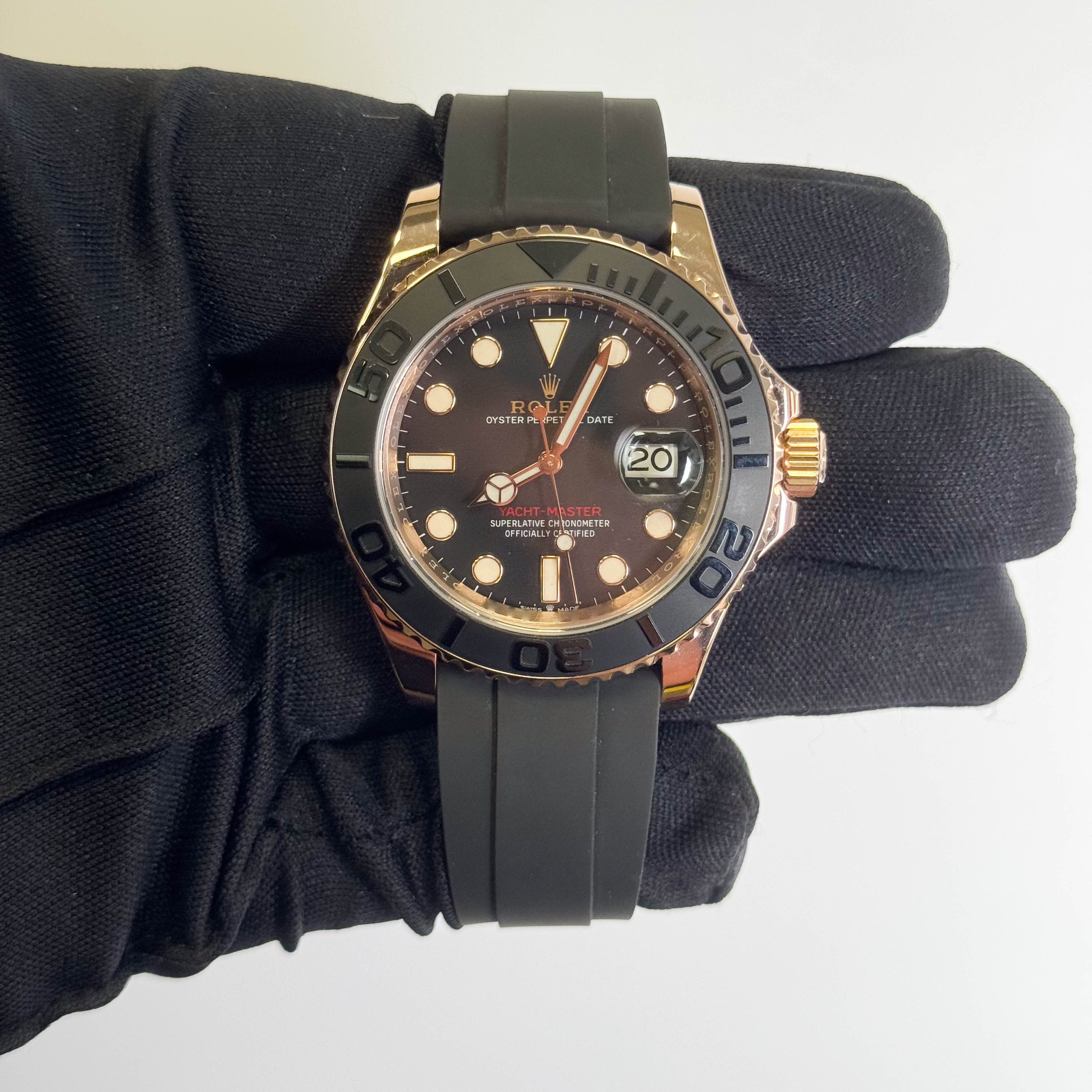 Rolex Yacht-Master 40mm Black Dial Watch Ref# 126655 - Happy Jewelers Fine Jewelry Lifetime Warranty