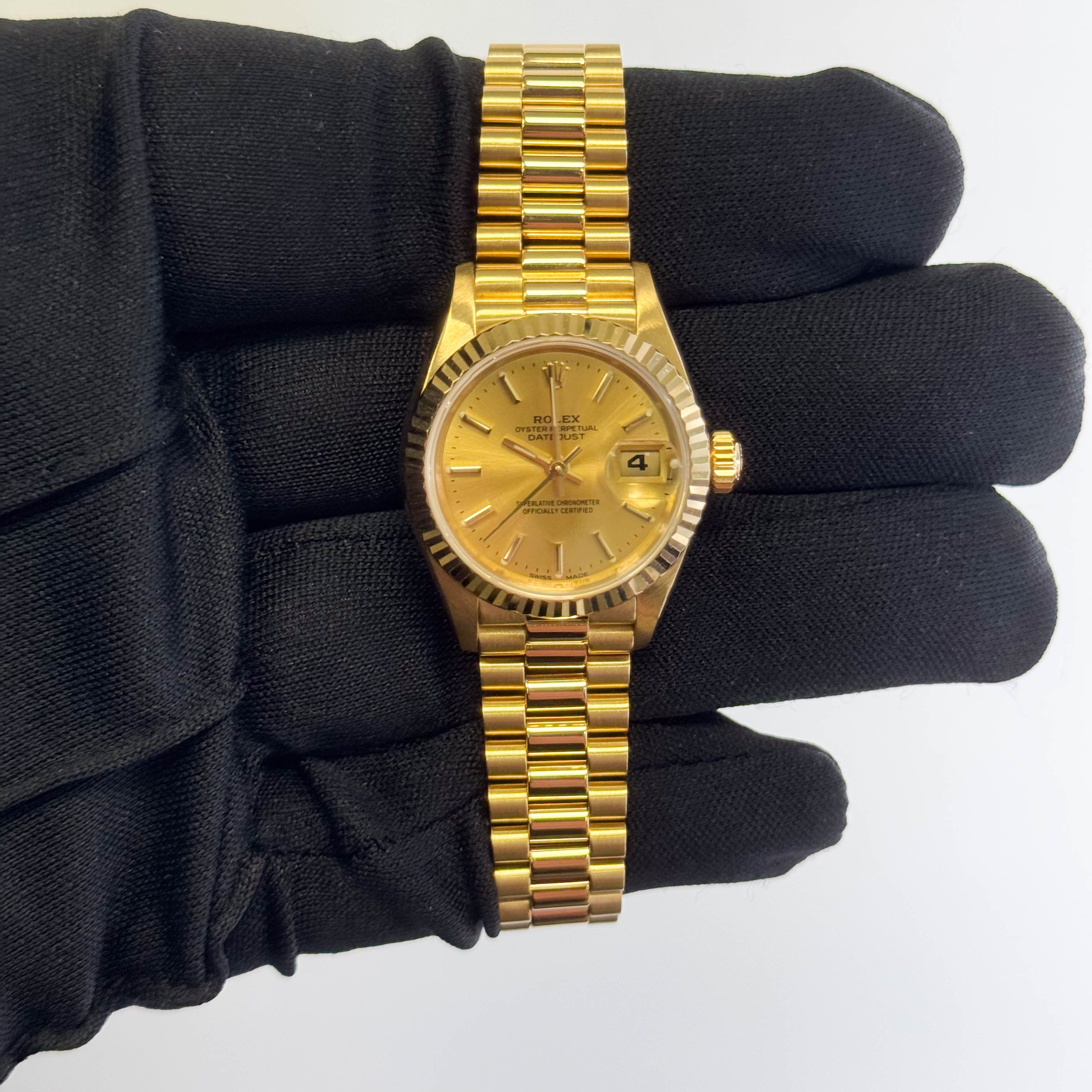 Rolex Datejust 26mm Champagne Dial Watch Ref# 69178 - Happy Jewelers Fine Jewelry Lifetime Warranty