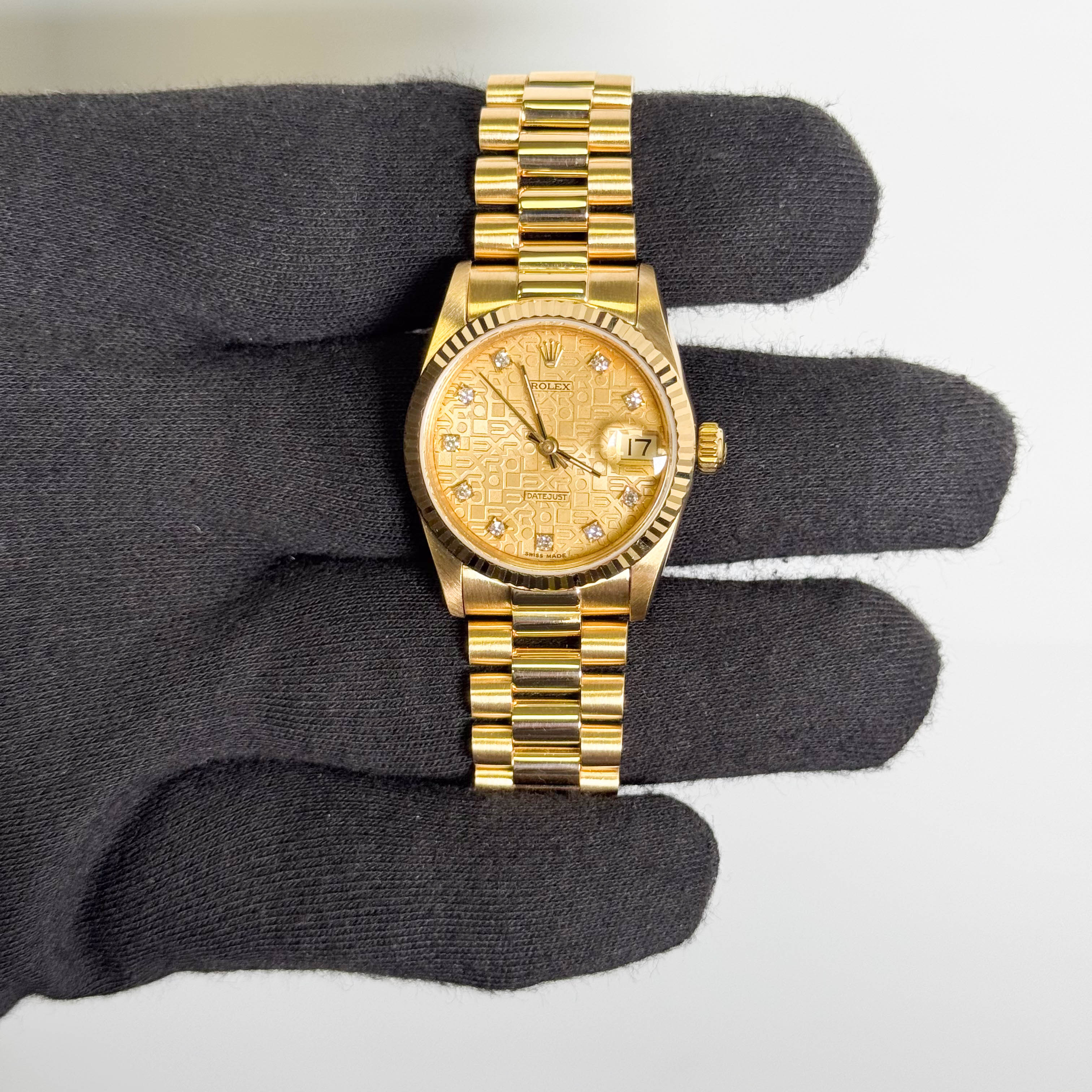 Rolex Datejust 31mm Champagne Dial Watch Ref# 68278