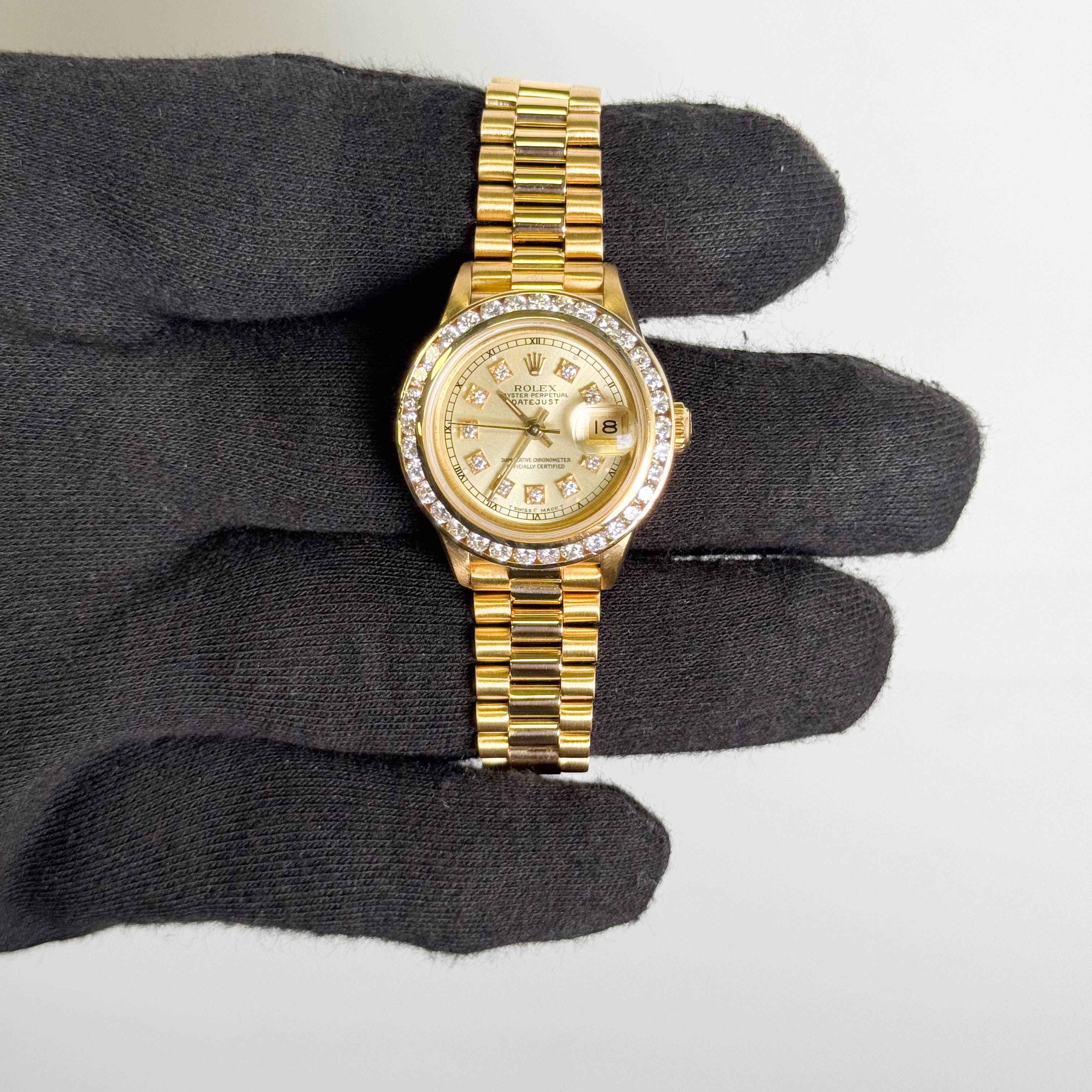 Rolex Datejust 26mm Champagne Dial Watch Ref# 69178