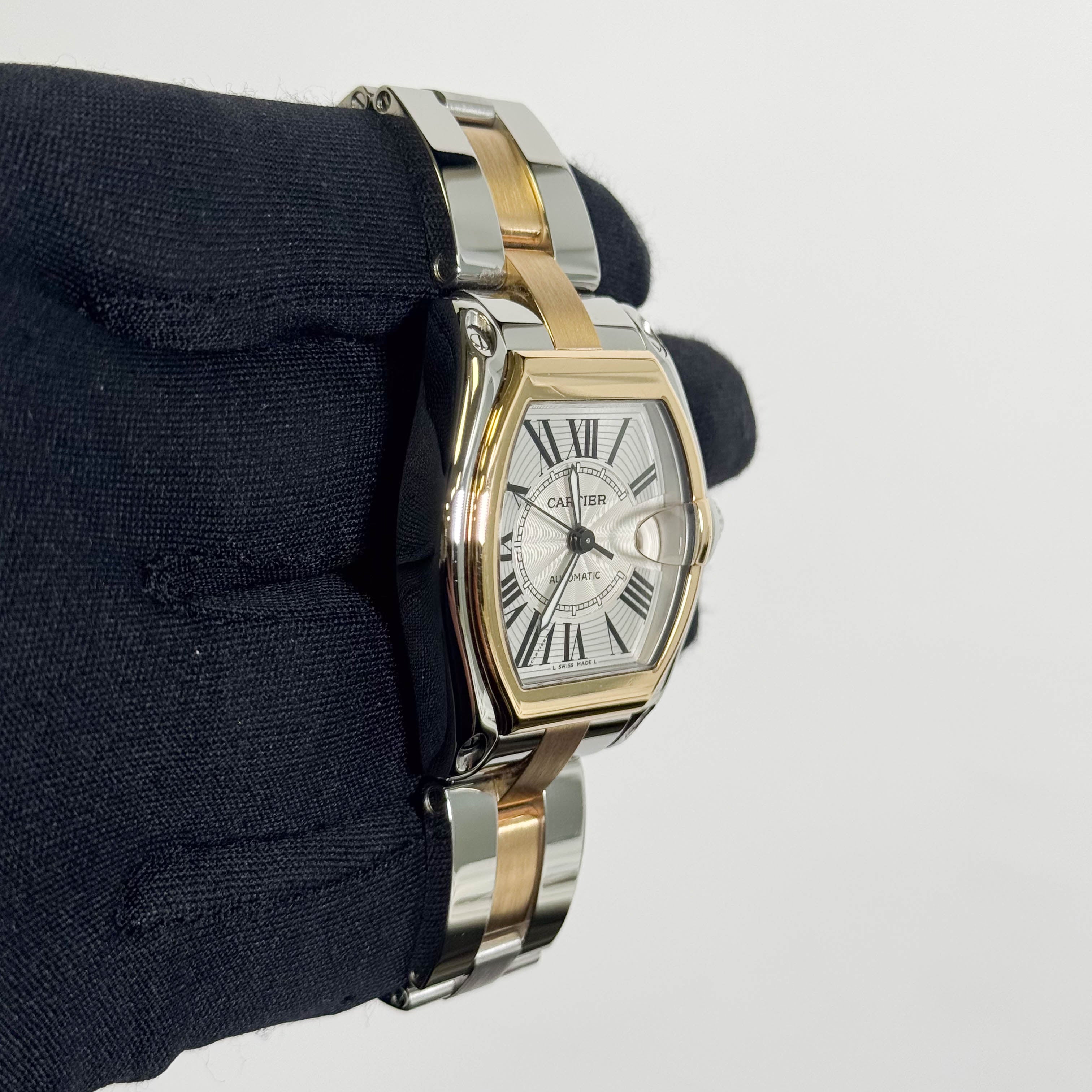 Cartier Roadster 37mm Silver Dial Watch Ref# W62031Y4 - Happy Jewelers Fine Jewelry Lifetime Warranty
