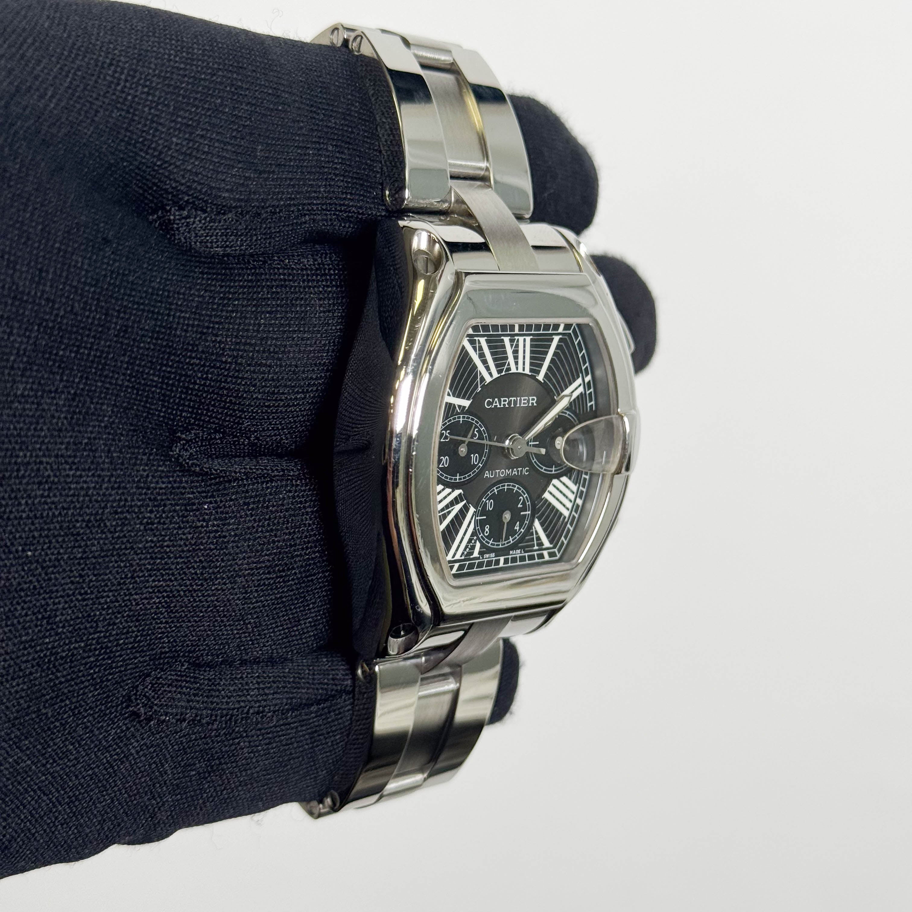 Cartier Roadster 43mm Black Dial Watch Ref# W62020X6 - Happy Jewelers Fine Jewelry Lifetime Warranty