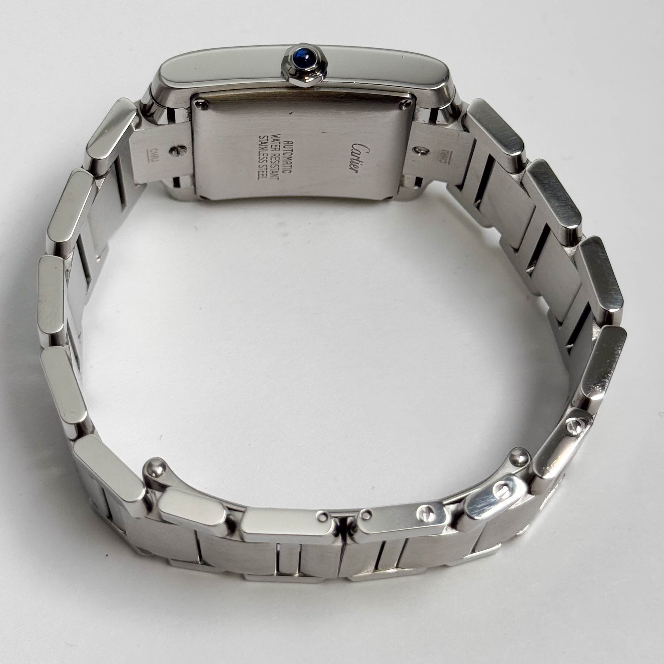 Cartier Tank Française Stainless Steel 28mm White Dial Watch Ref# W51002Q3 - Happy Jewelers Fine Jewelry Lifetime Warranty