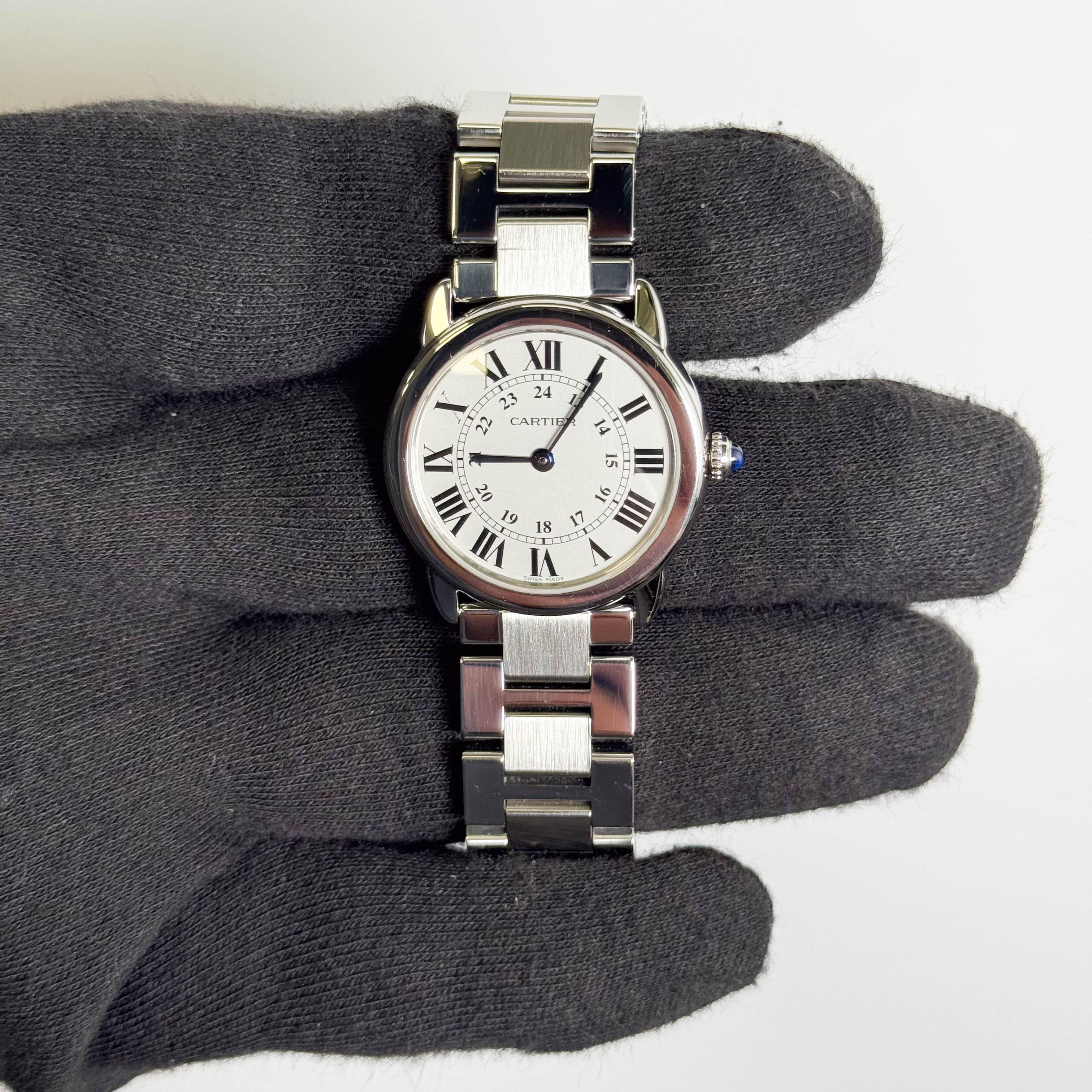 Cartier Ronde Solo 29mm White Dial Watch Ref# W6701004
