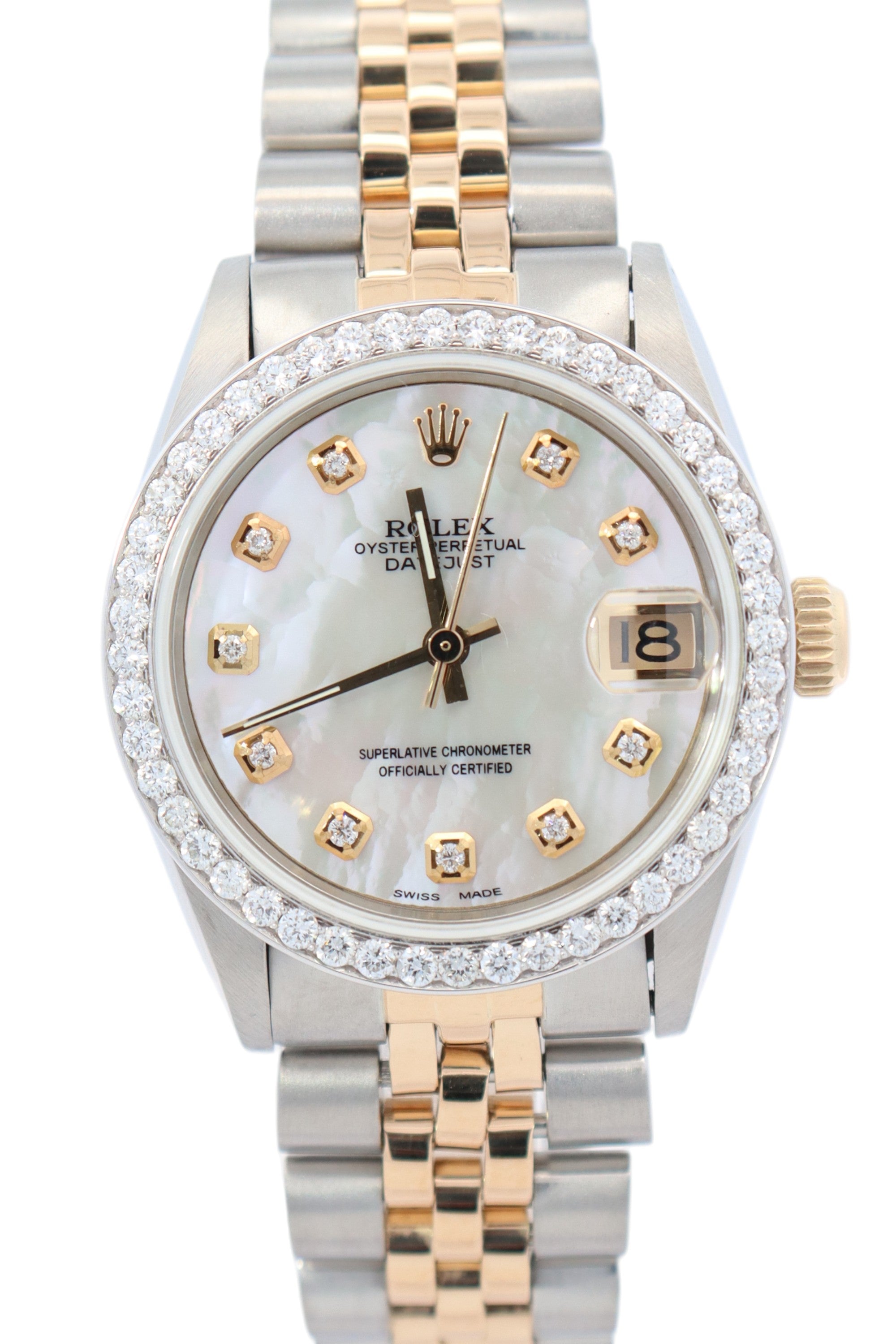 Rolex Datejust 31mm MOP Dial Watch Ref# 6827 - Happy Jewelers Fine Jewelry Lifetime Warranty