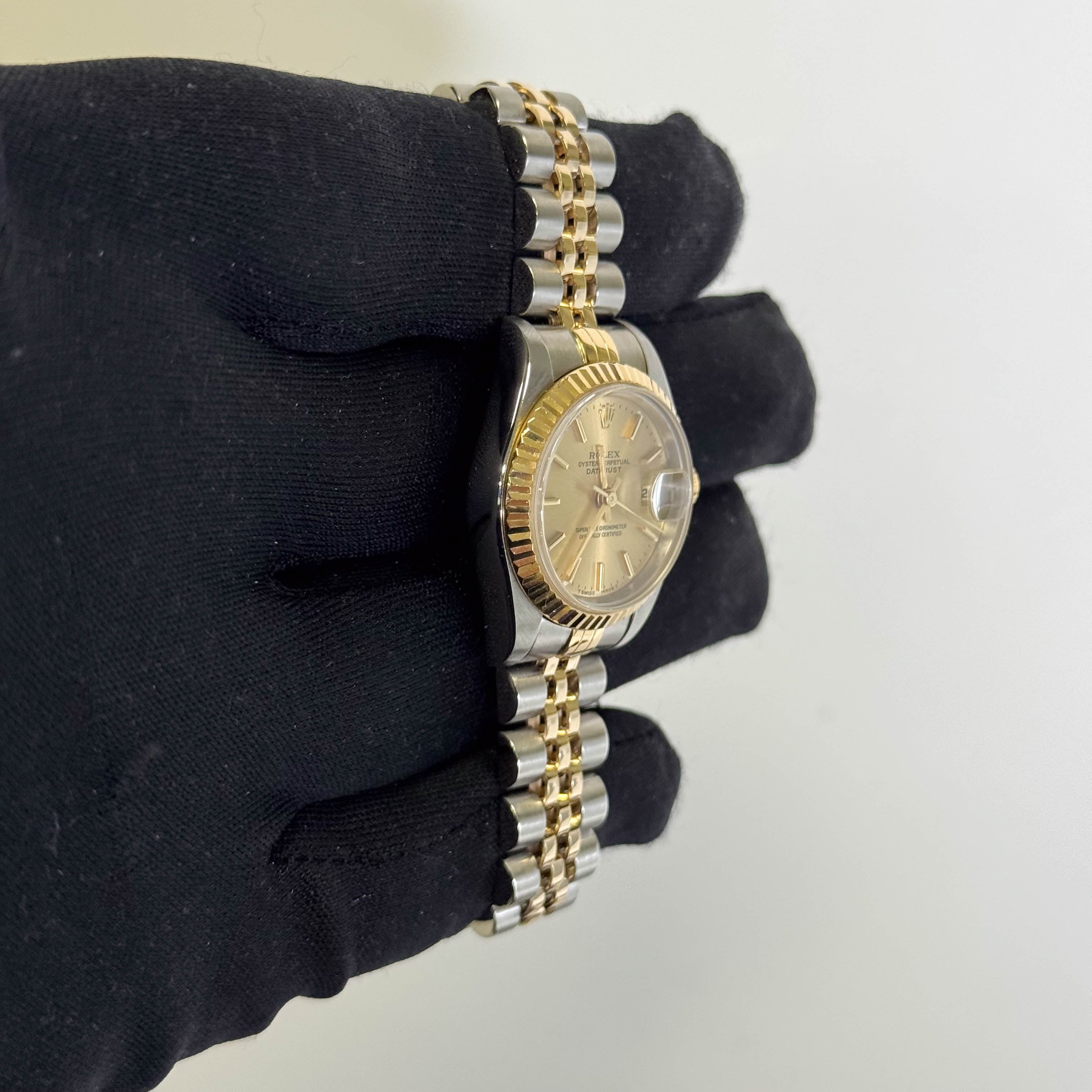 Rolex Datejust 26mm Champagne Dial Watch Ref# 69173