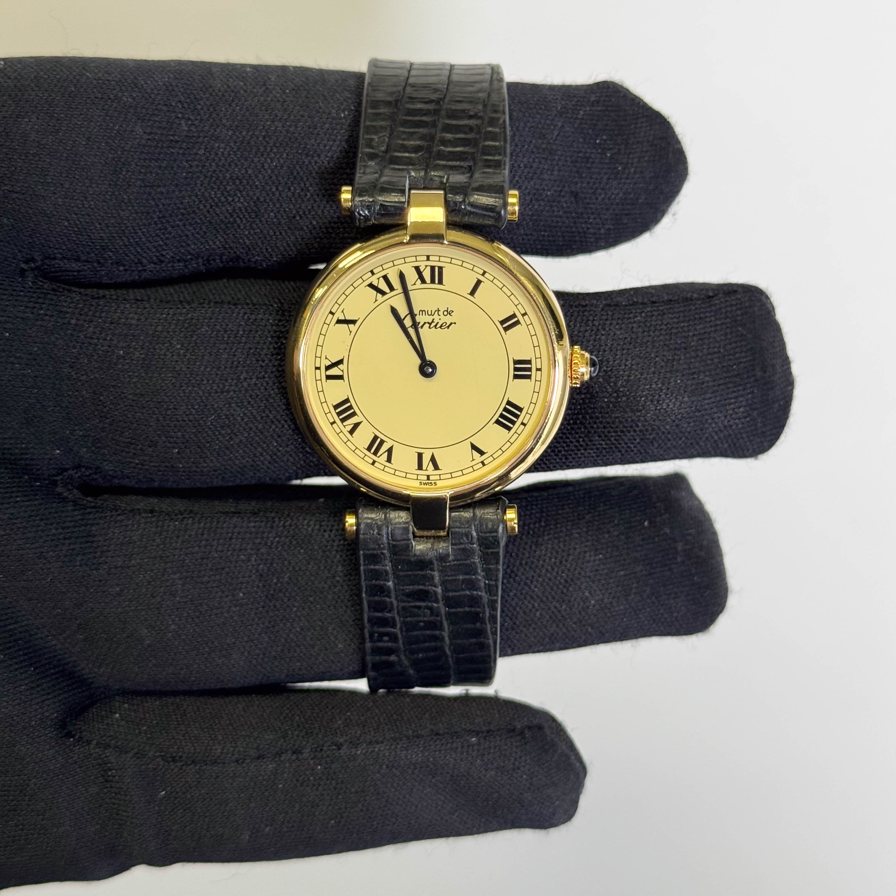 Cartier Vendome 30mm Ivory Dial Watch Ref# 83978213