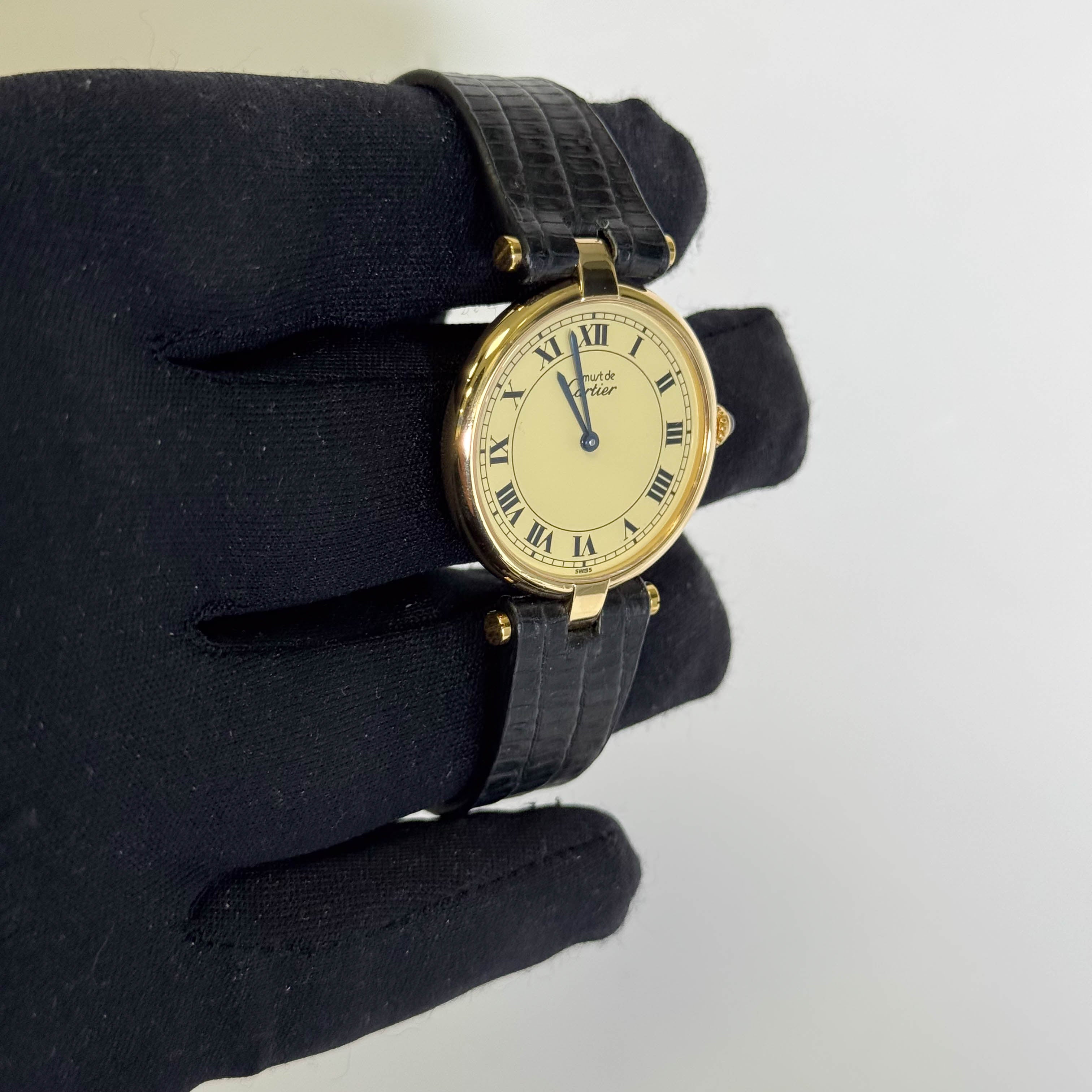 Cartier Vendome 30mm Ivory Dial Watch Ref# 83978213