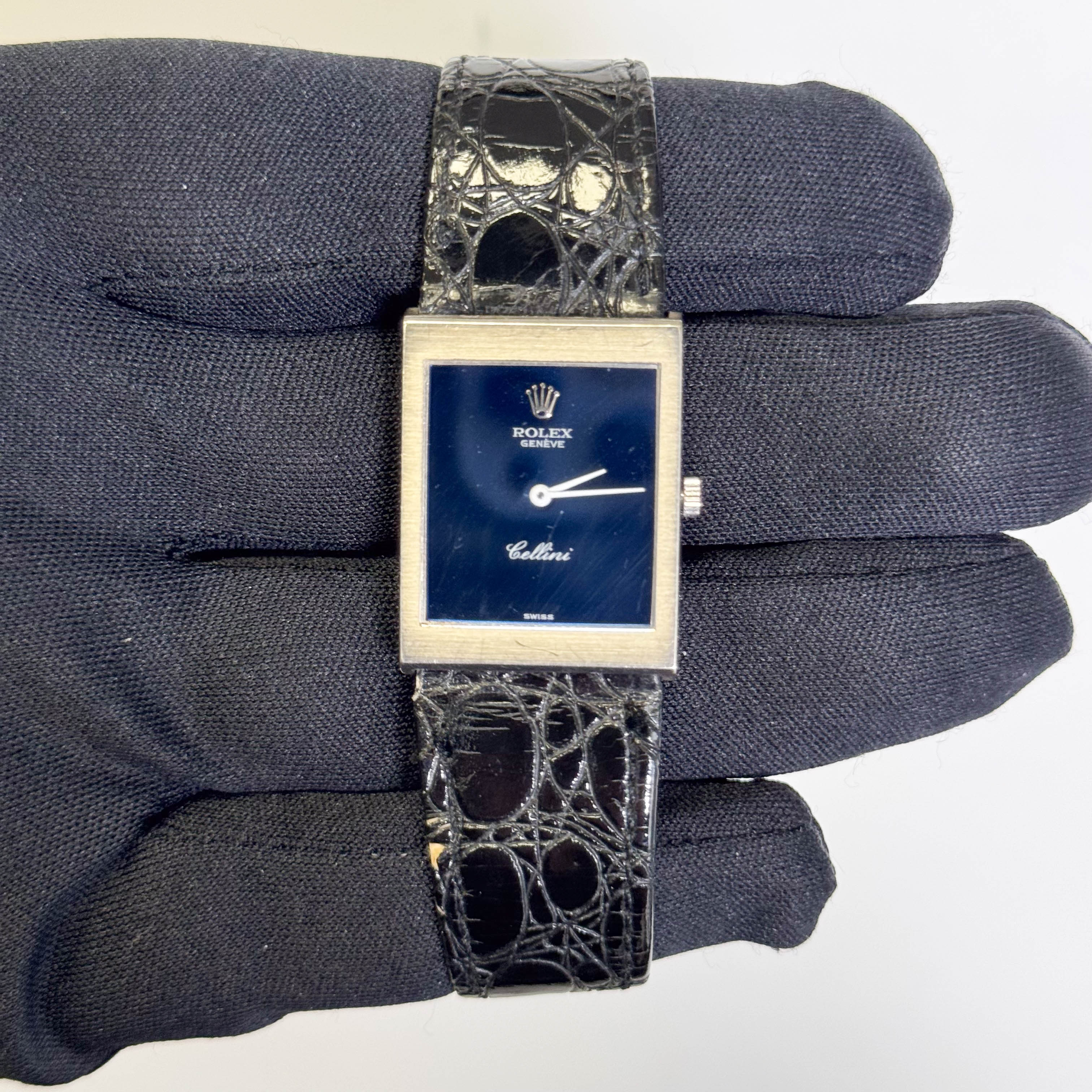 Rolex Cellini 23mm Blue Dial Watch Ref# 4014/9 - Happy Jewelers Fine Jewelry Lifetime Warranty