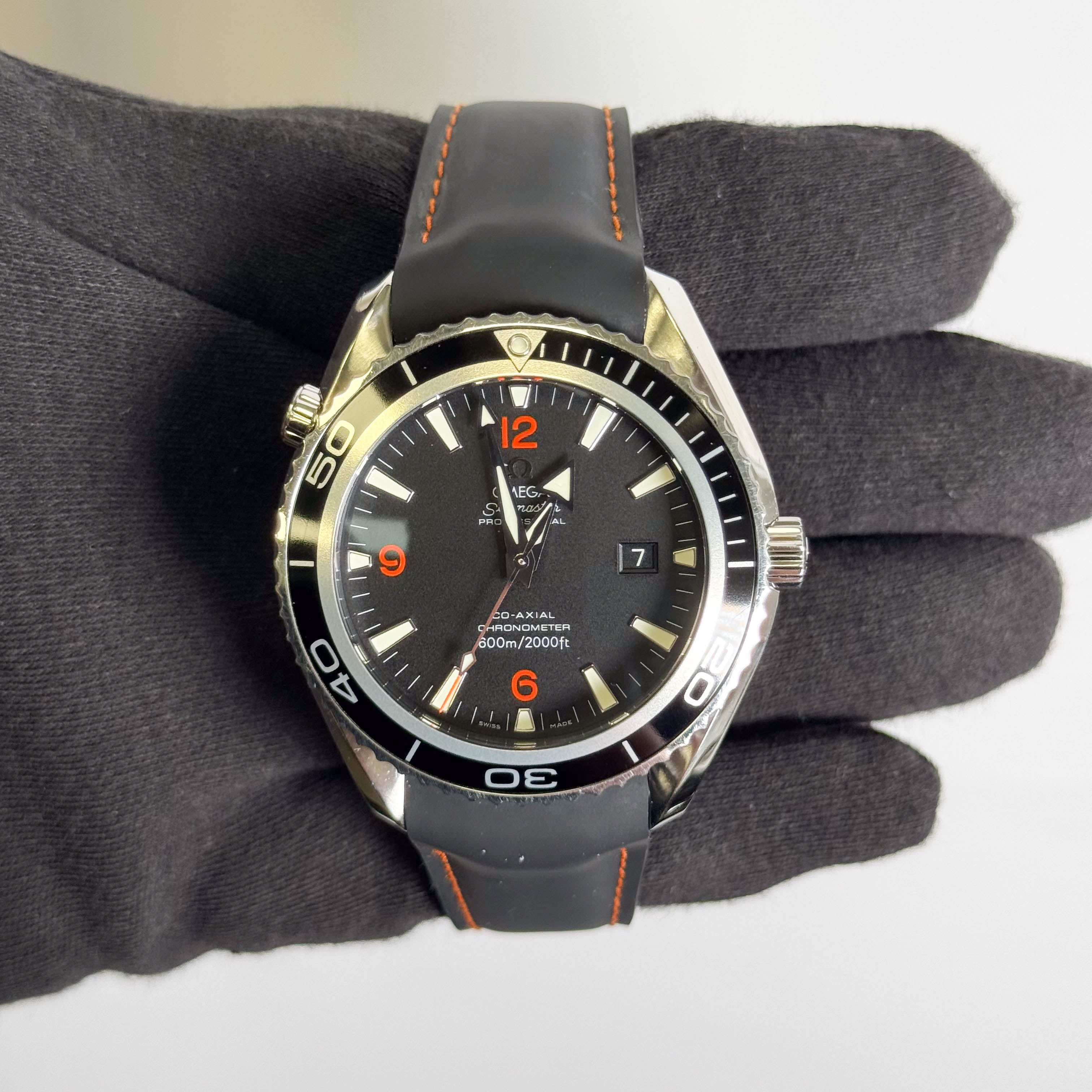 Omega Seamaster Planet Ocean 600M 45.5mm Black Dial Watch Ref# 2900.51.82