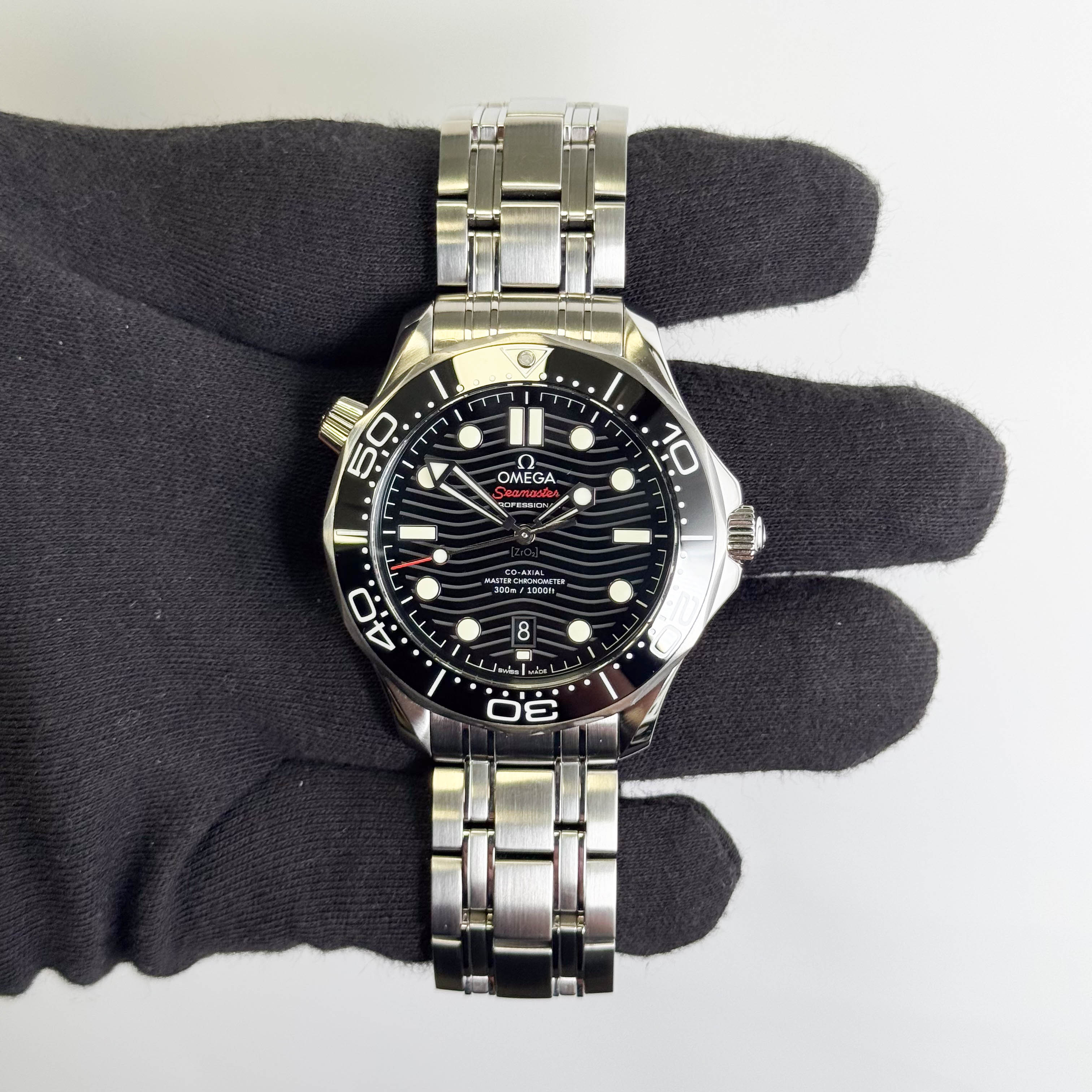Omega Seamaster 42mm Black Dial Watch Ref# 210.30.42.20.01.001