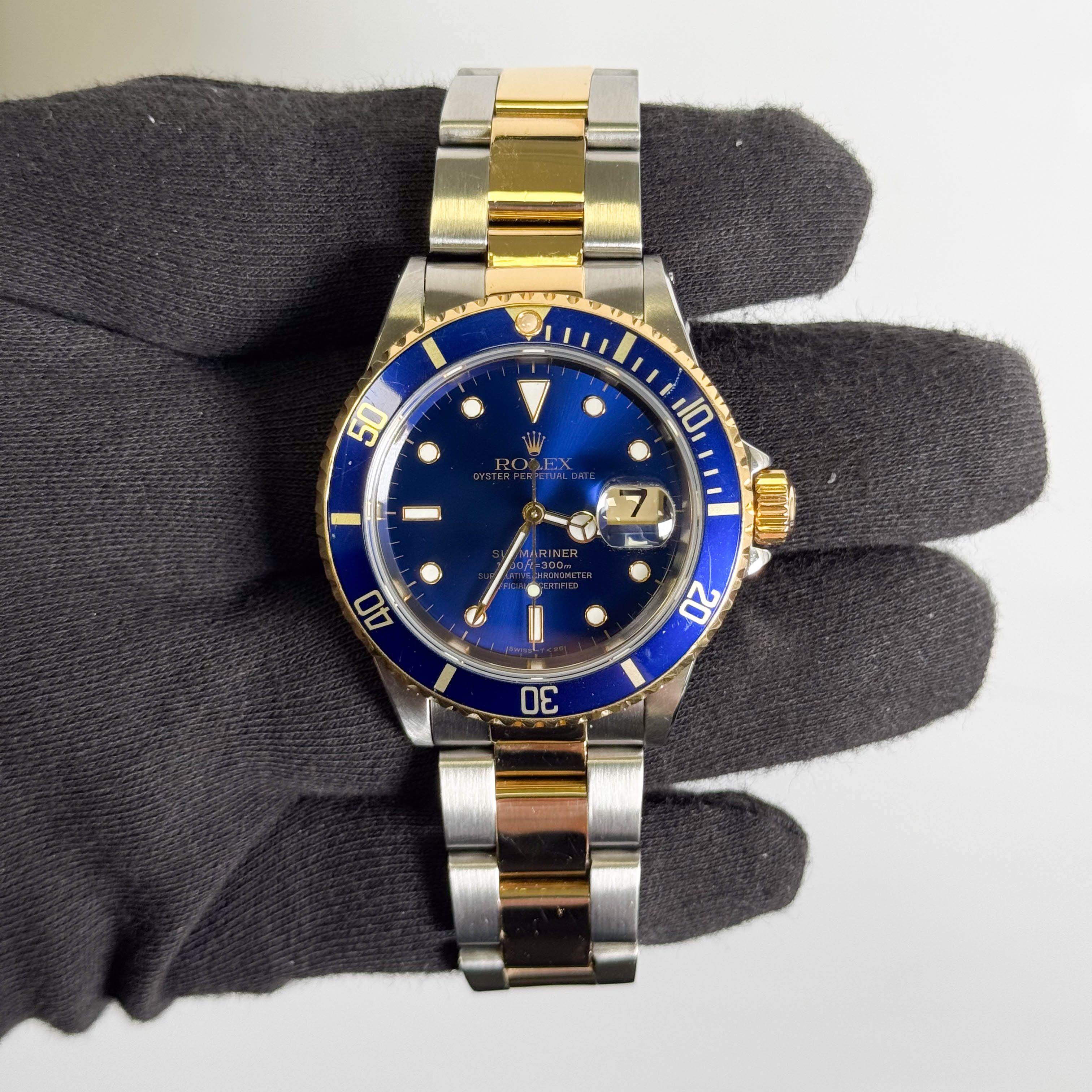 Rolex Submariner 40mm Blue Dial Watch Ref# 16613