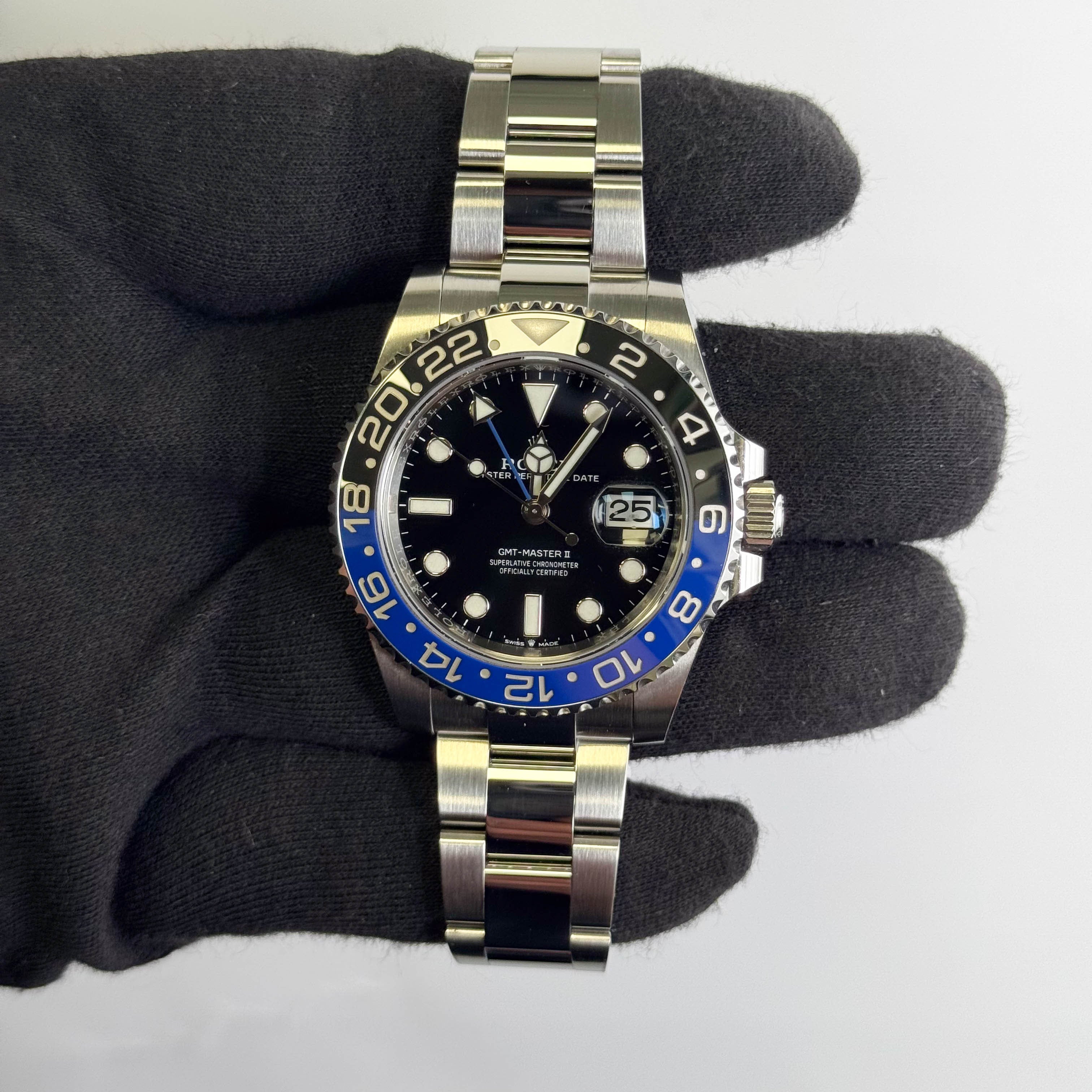 Rolex GMT-Master II "Batman" 40mm Black Dial Watch Ref# 126710BLNR