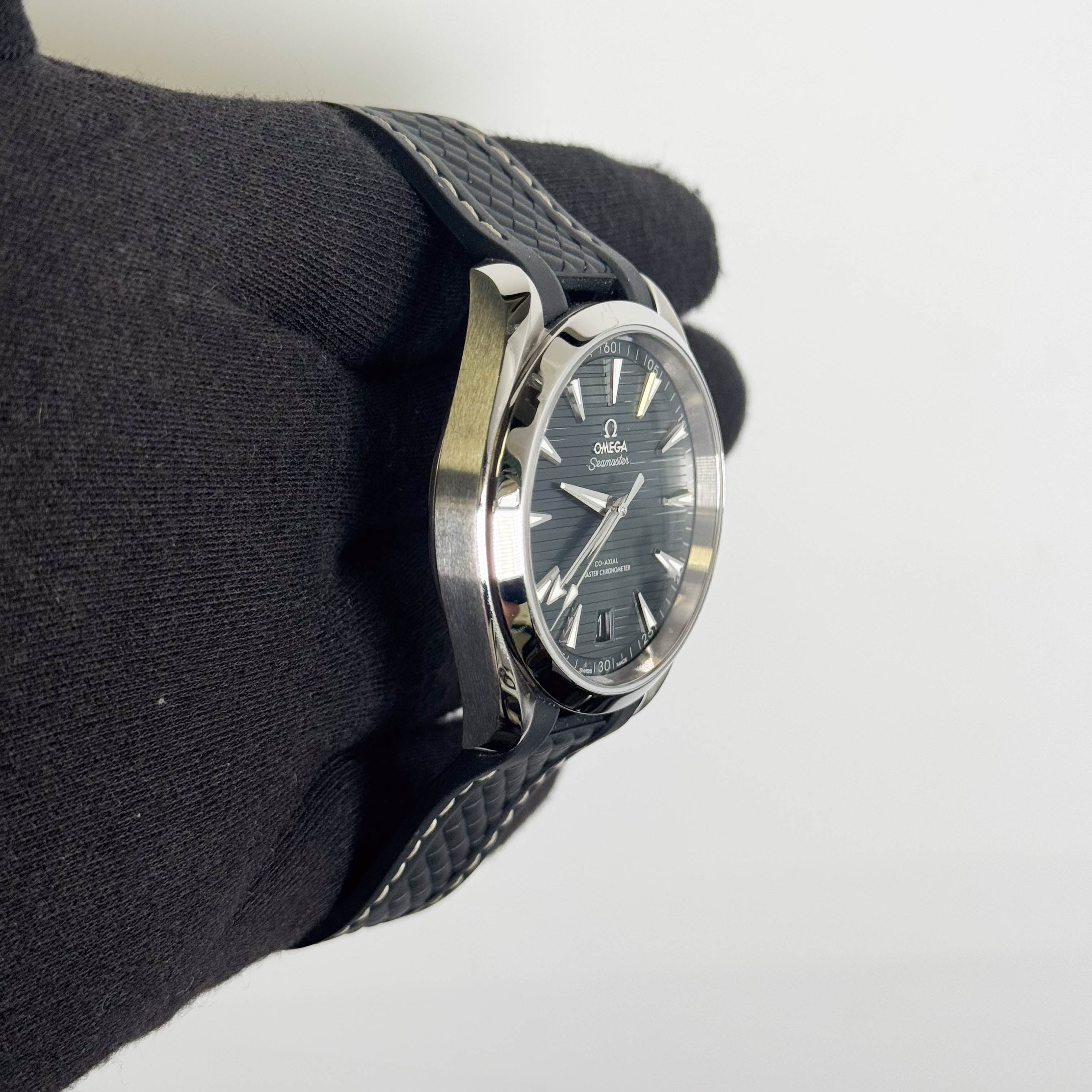 Omega Seamaster 41mm Green Dial Watch Ref# 220.10.41.21.10.001