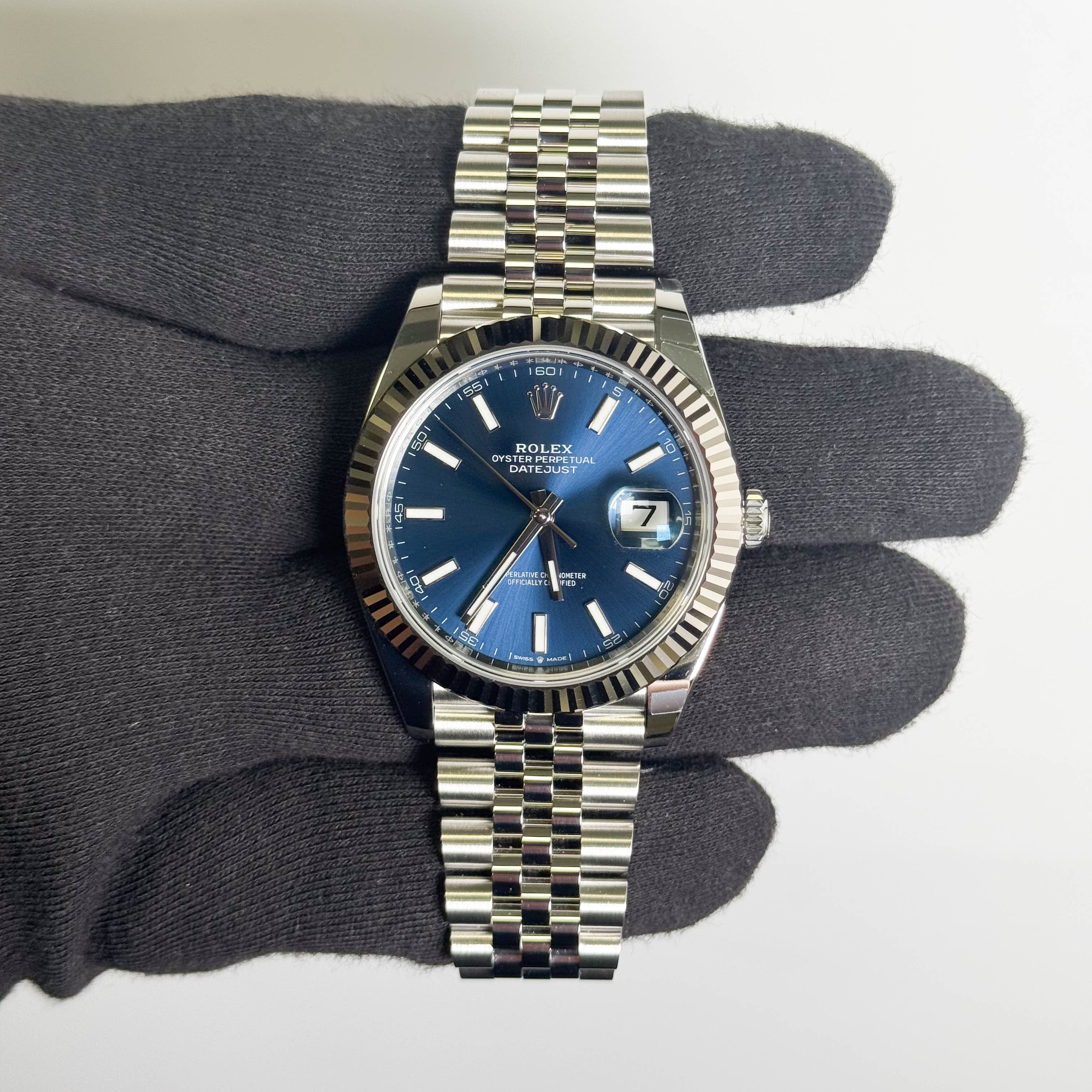Rolex Datejust 41mm Blue Dial Watch Ref# 126334