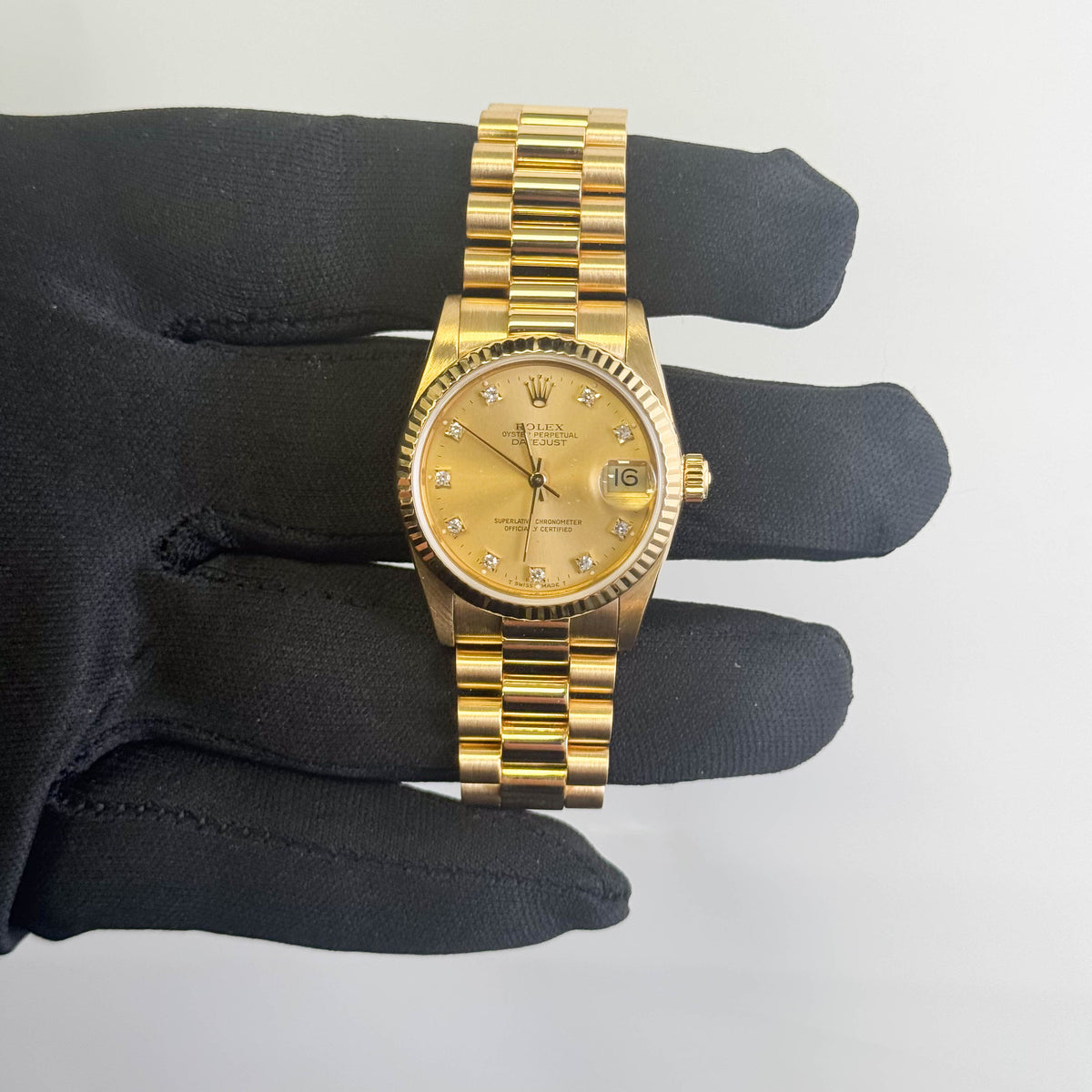 Rolex Datejust 31mm Champagne Dial Watch Ref# 68278