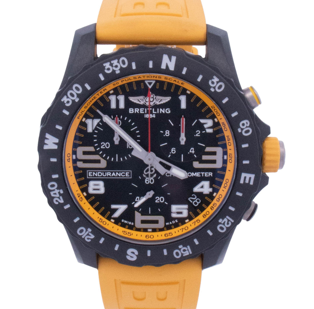 Breitling Endurance Pro 44mm Breitlight Black Chronograph Dial Watch Reference# X82310A41B1S1 - Happy Jewelers Fine Jewelry Lifetime Warranty
