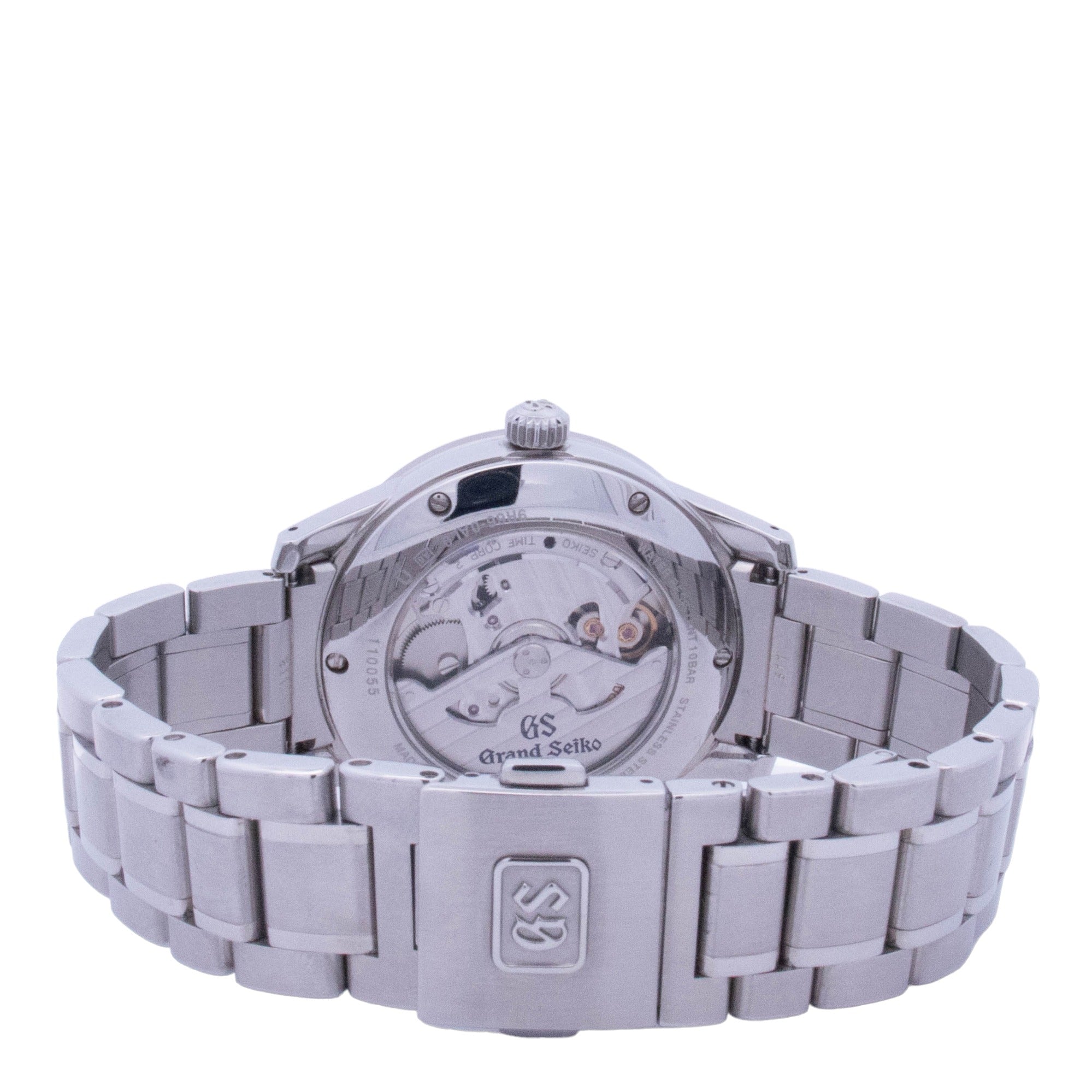 Grand Seiko Elegance GMT 40mm Stainless Steel 40mm Black Stick Dial Watch Reference# SBGE271G - Happy Jewelers Fine Jewelry Lifetime Warranty