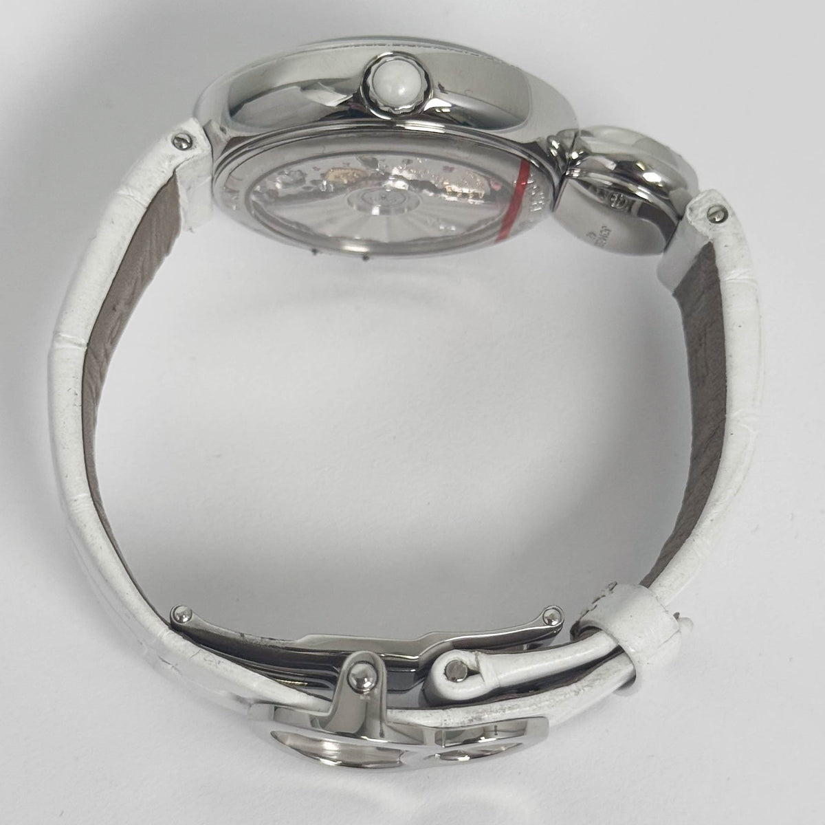 Jaquet Droz Elegance Paris Lady 8 Cloverleaf 35mm White/BlueDial Watch Ref# J014500242