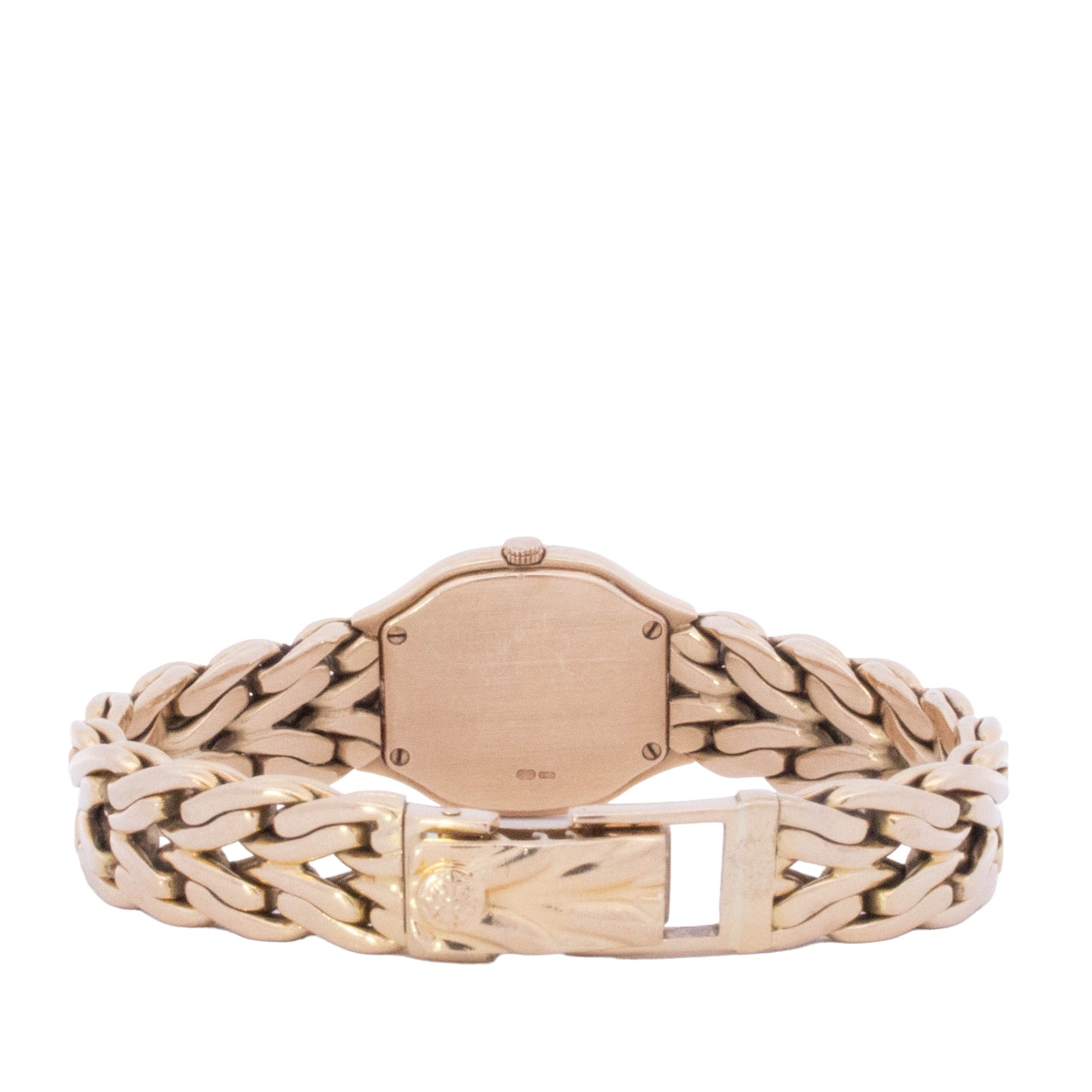 Patek Philippe La Flamme 21mmx23mm Yellow Gold Champagne Diamond Dial Watch Reference# 4815 - Happy Jewelers Fine Jewelry Lifetime Warranty