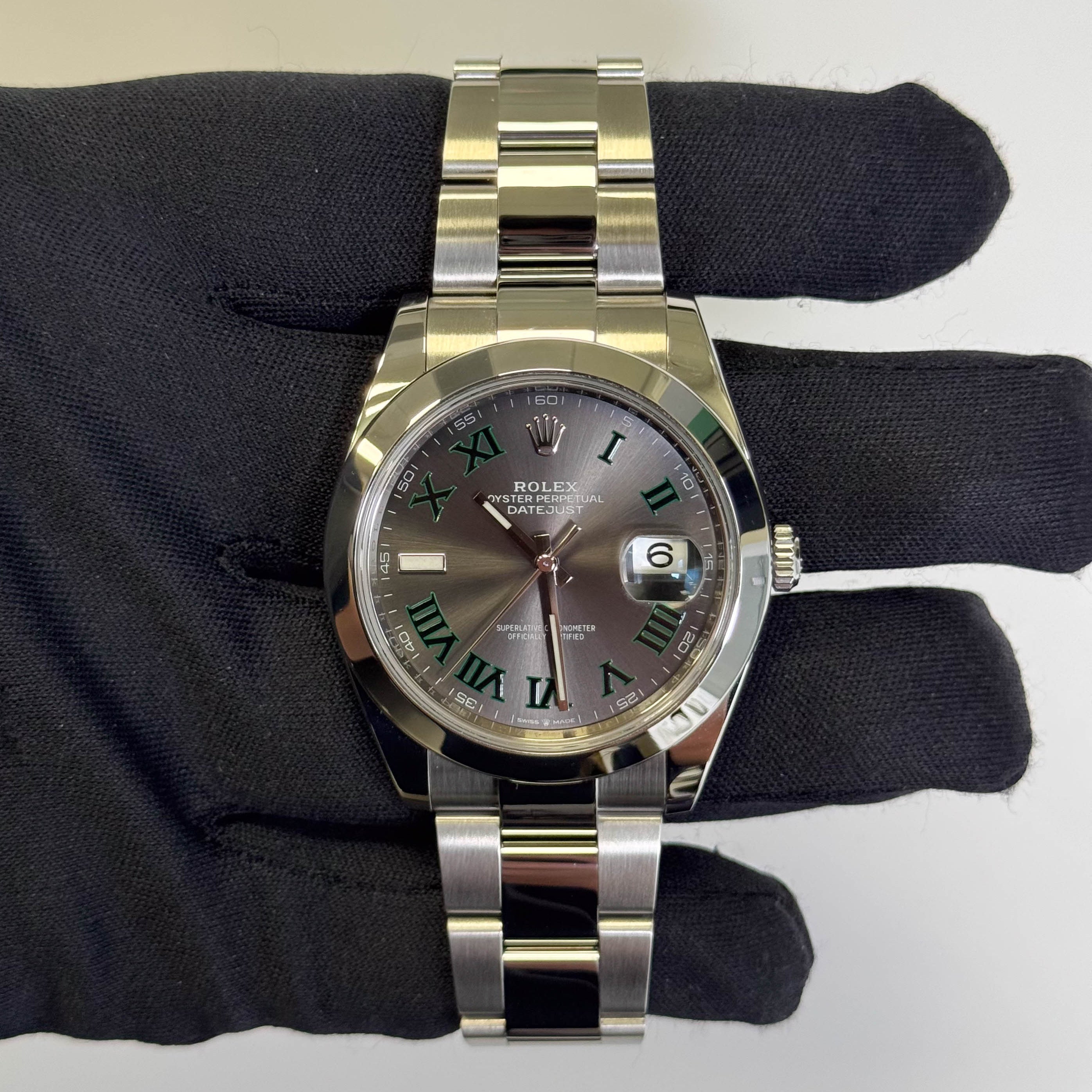 Rolex Datejust 41mm Grey Dial Watch Ref# 126300