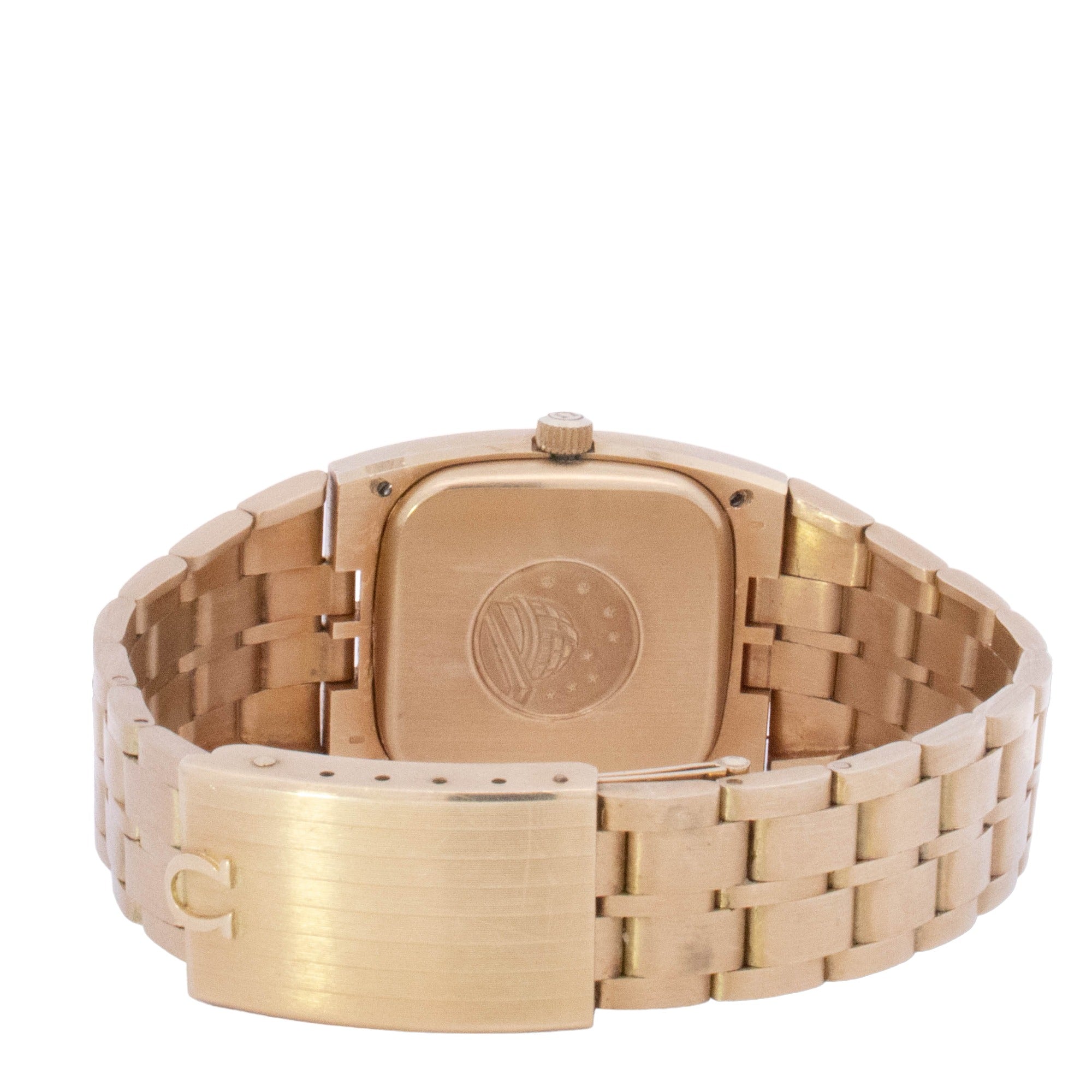 Omega Constellation 33mmx39mm Yellow Gold Champagne Stick Dial Watch Reference# 166.059 - Happy Jewelers Fine Jewelry Lifetime Warranty