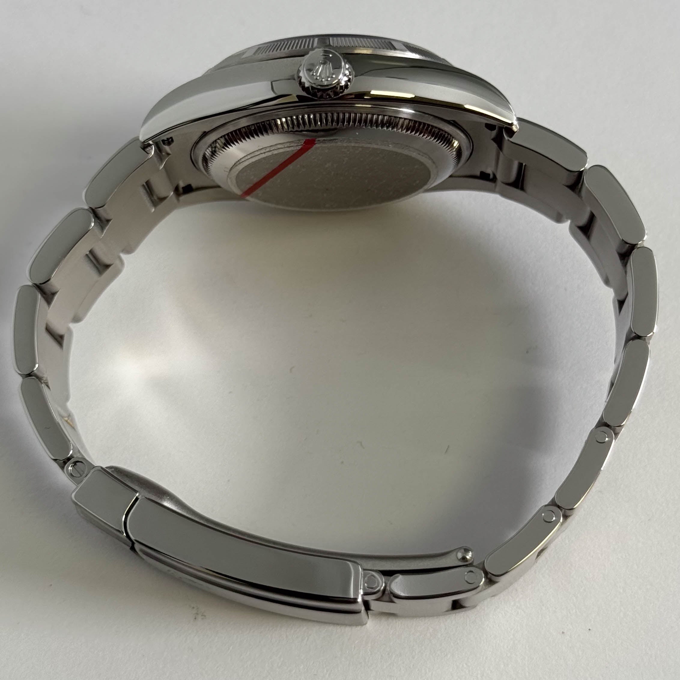 Rolex Air-King 34mm Silver Dial Watch Ref# 114210 - Happy Jewelers Fine Jewelry Lifetime Warranty