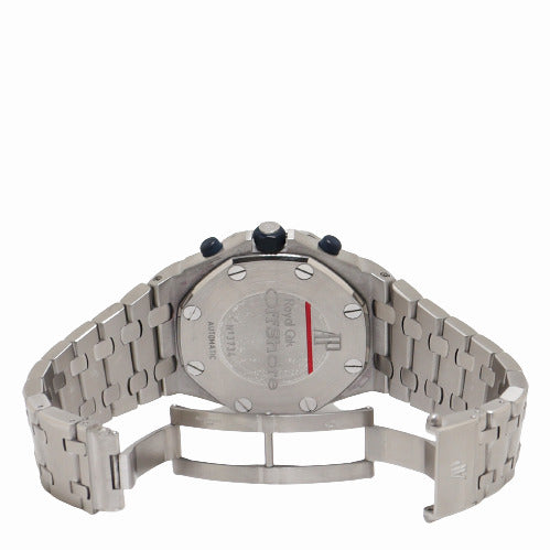 Audemars Piguet Royal Oak Offshore Stainless Steel 42mm Blue Chronograph "Petite Tapisserie" Dial Watch Reference# 26237ST.OO.1000ST.01 - Happy Jewelers Fine Jewelry Lifetime Warranty