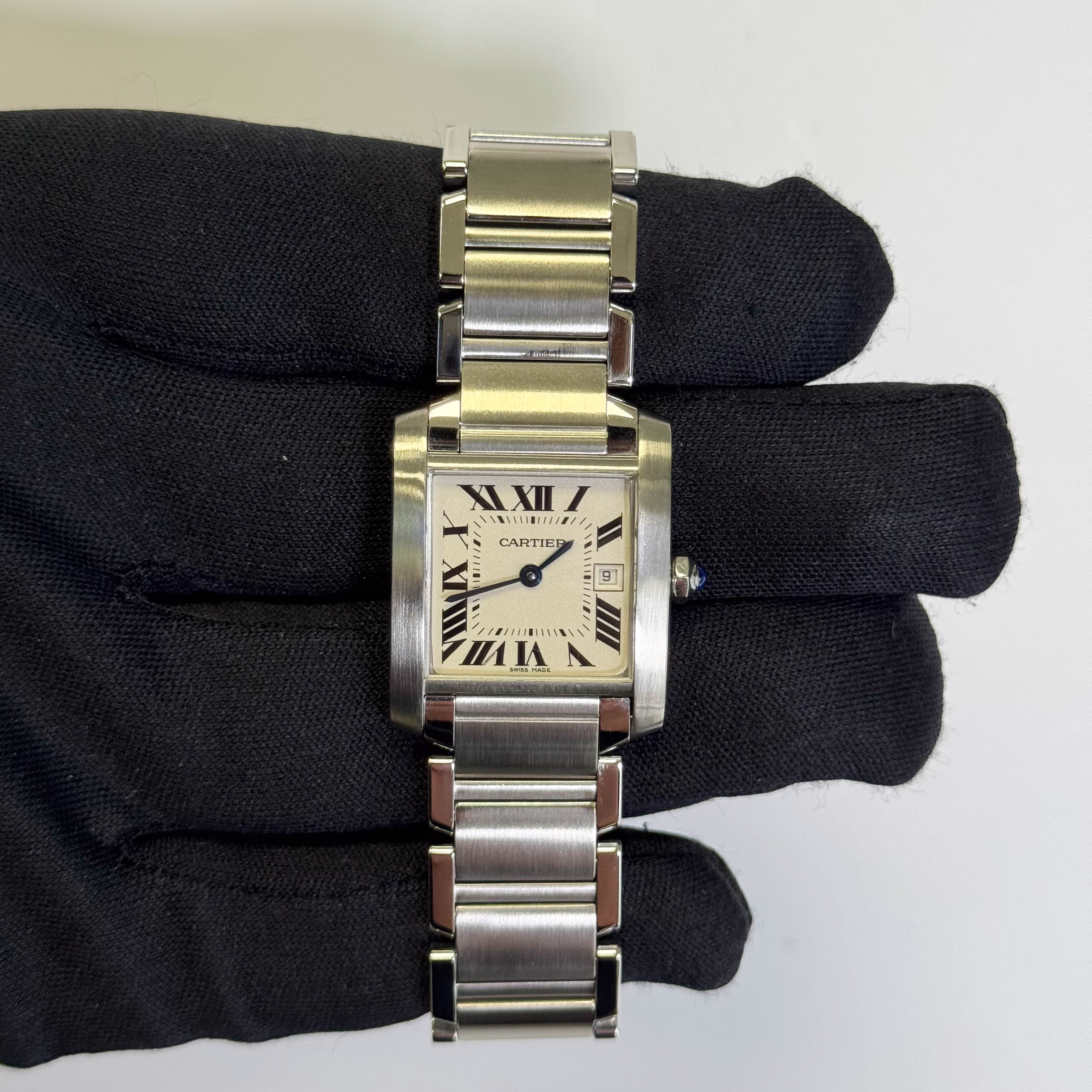 Cartier Tank 25mm White Dial Watch Ref# W51011Q3