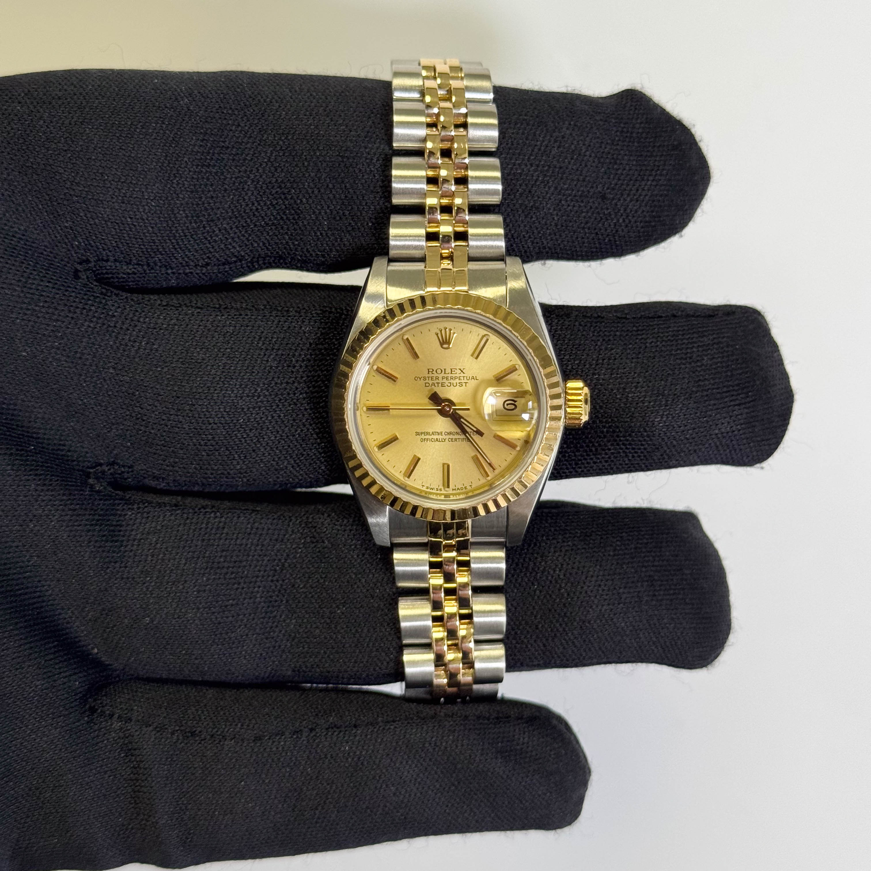 Rolex Datejust 26mm Champagne Dial Watch Ref# 69173