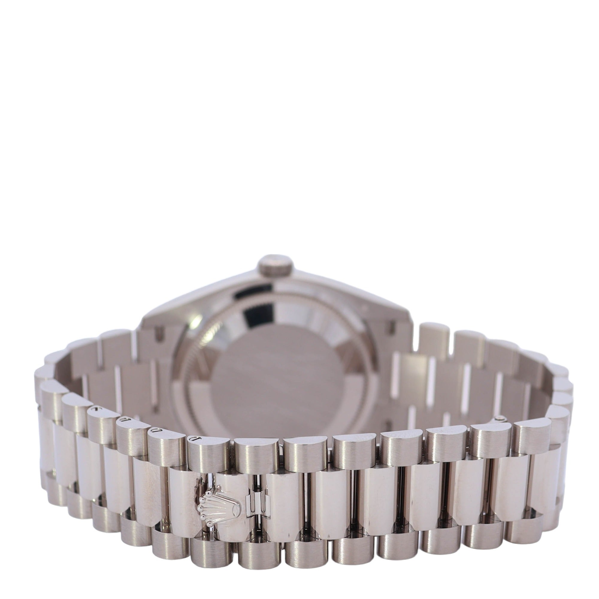 Rolex Day-Date 36mm White Gold Factory Pave Dial Watch Reference# 128239 - Happy Jewelers Fine Jewelry Lifetime Warranty