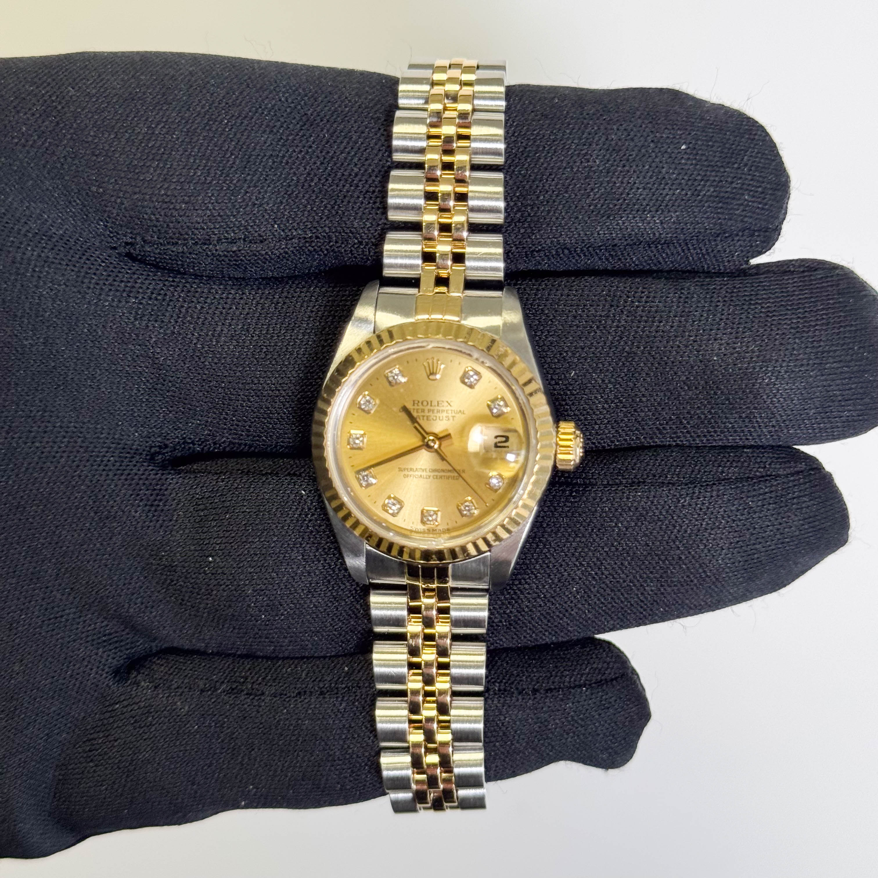 Rolex Datejust 26mm Champagne Dial Watch Ref# 69173 - Happy Jewelers Fine Jewelry Lifetime Warranty