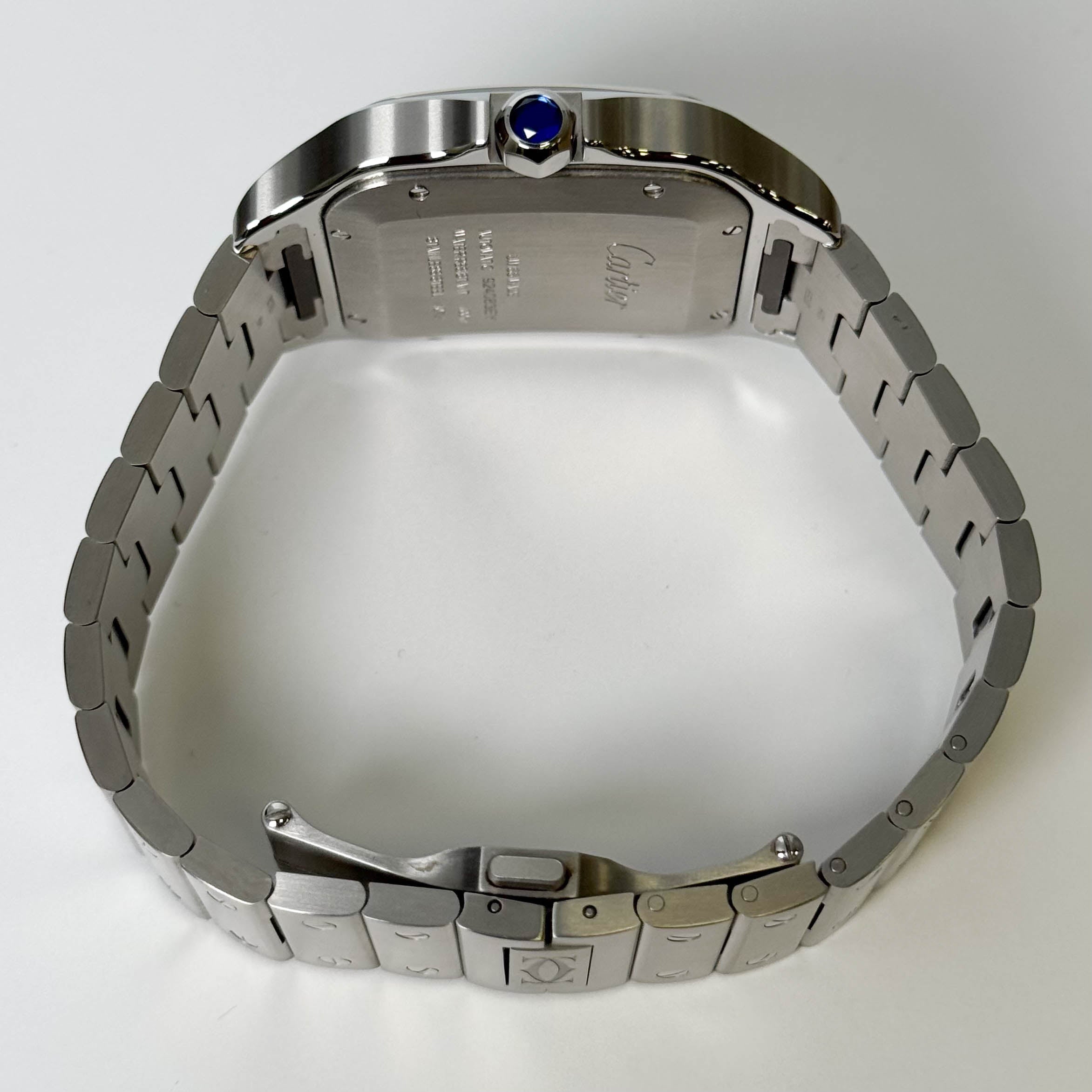 Cartier Santos 39.8mm Green Dial Watch Ref# WSSA0062 - Happy Jewelers Fine Jewelry Lifetime Warranty