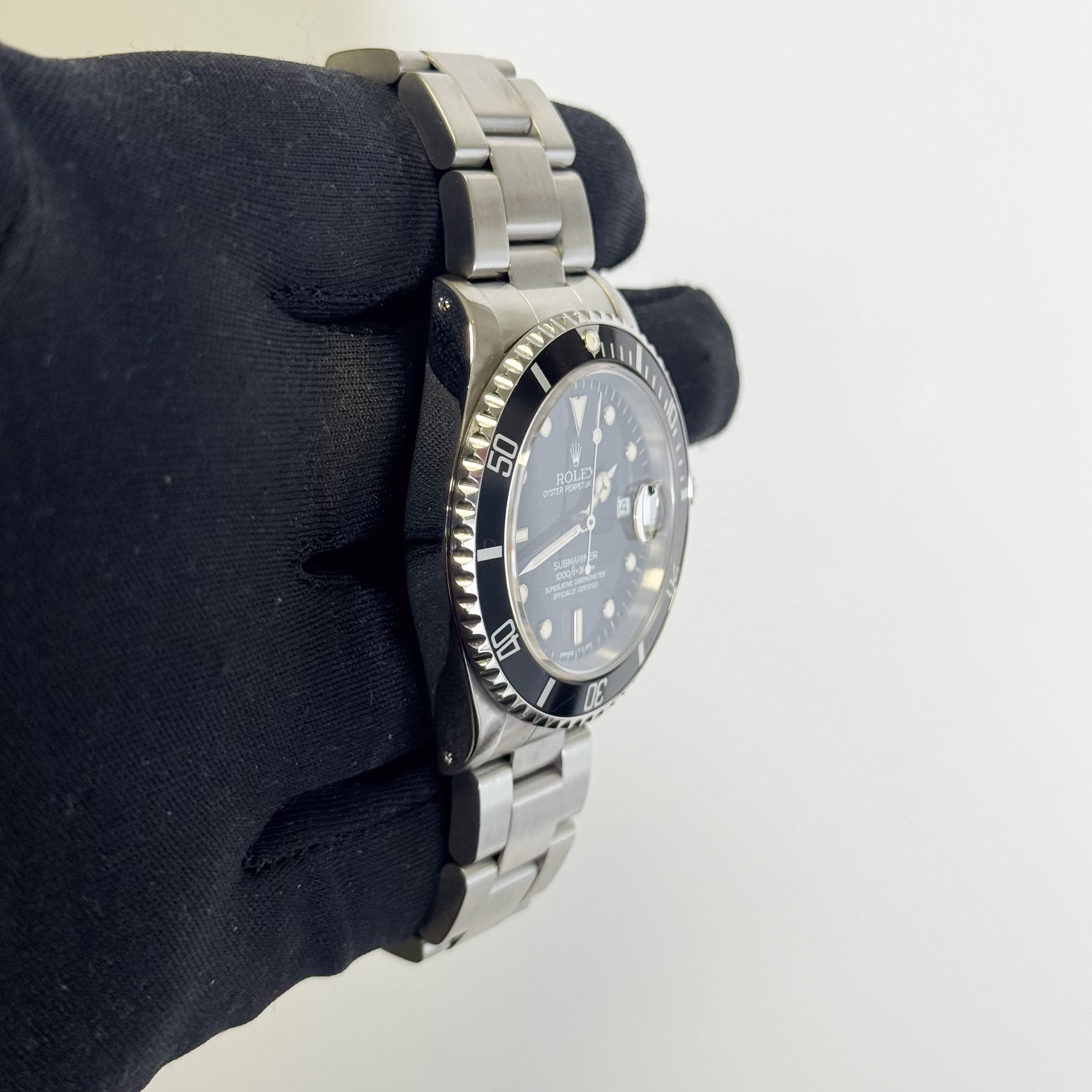 Rolex Submariner 40mm Black Dial Watch Ref# 16610