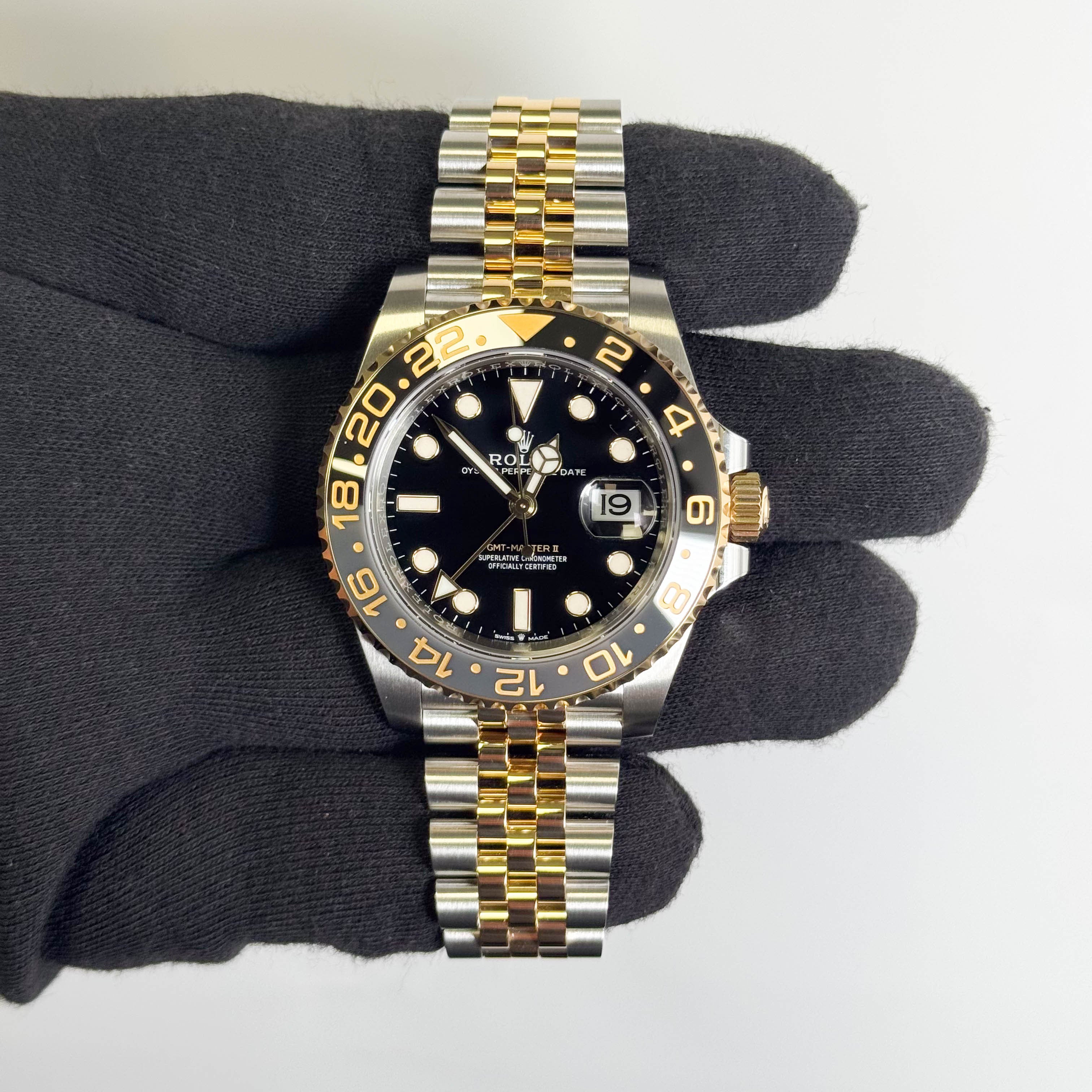 Rolex GMT-Master II 40mm Black Dial Watch Ref# 126713GRNR