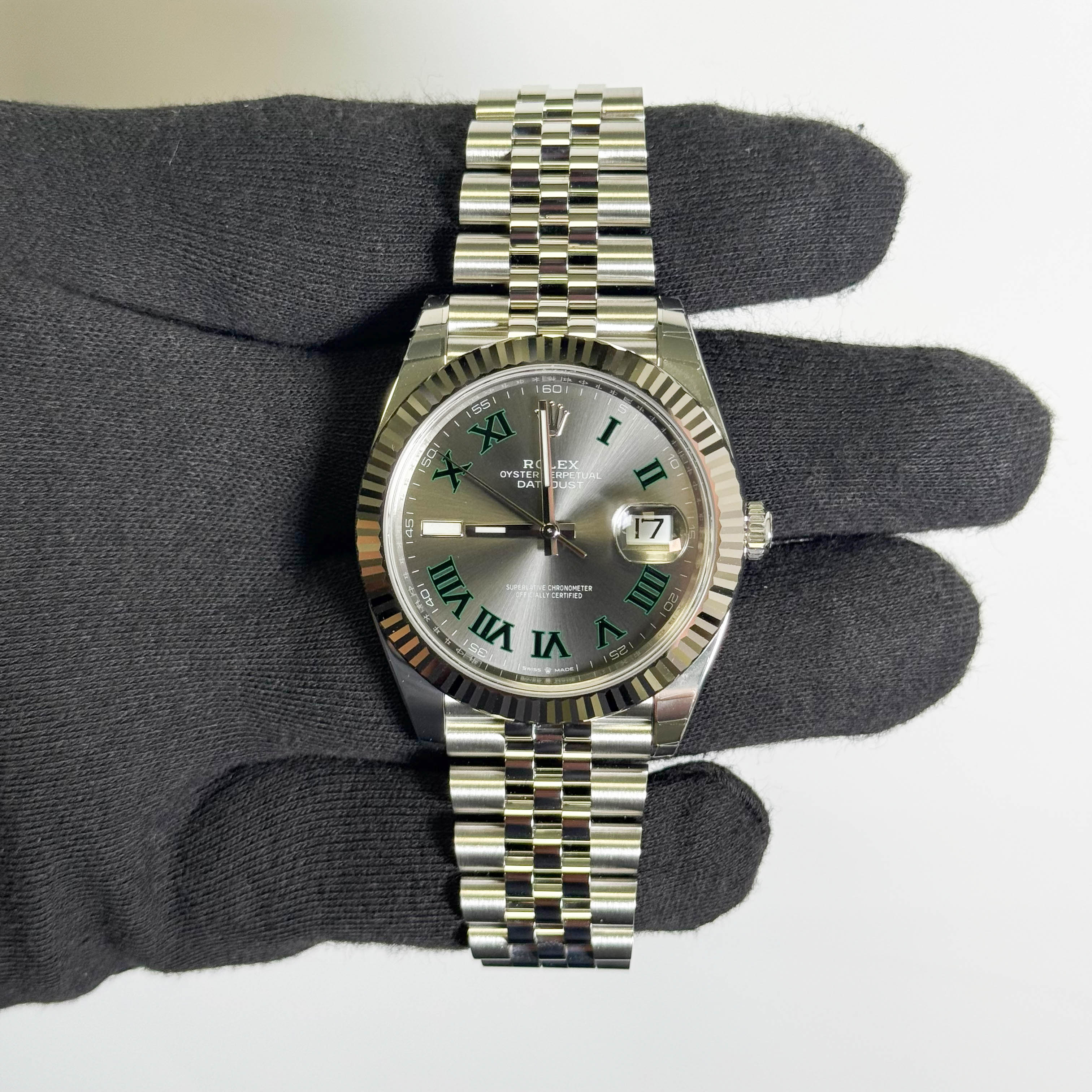 Rolex Datejust 41mm Wimbledon Dial Watch Ref# 126334