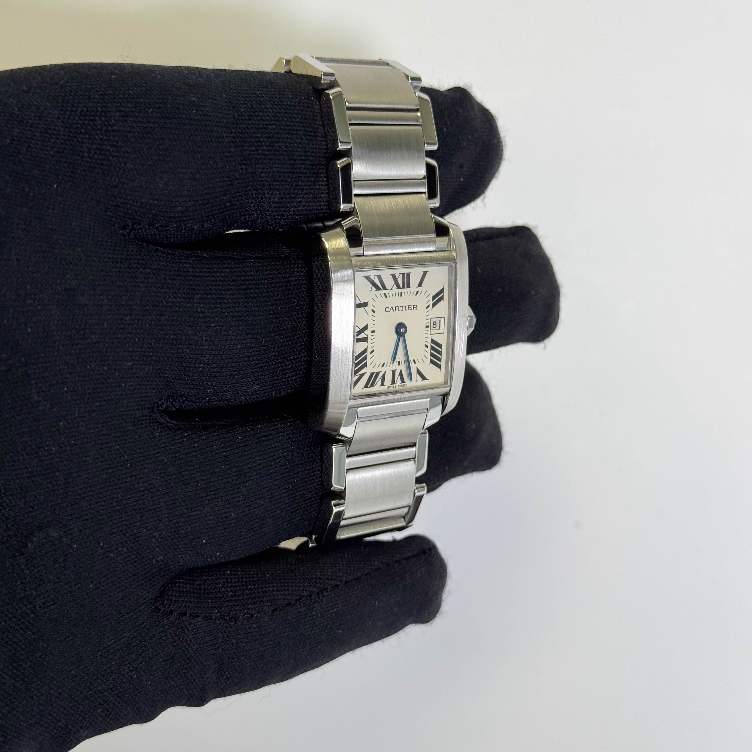 Cartier Tank 25mm White Dial Watch Ref# W51011Q3