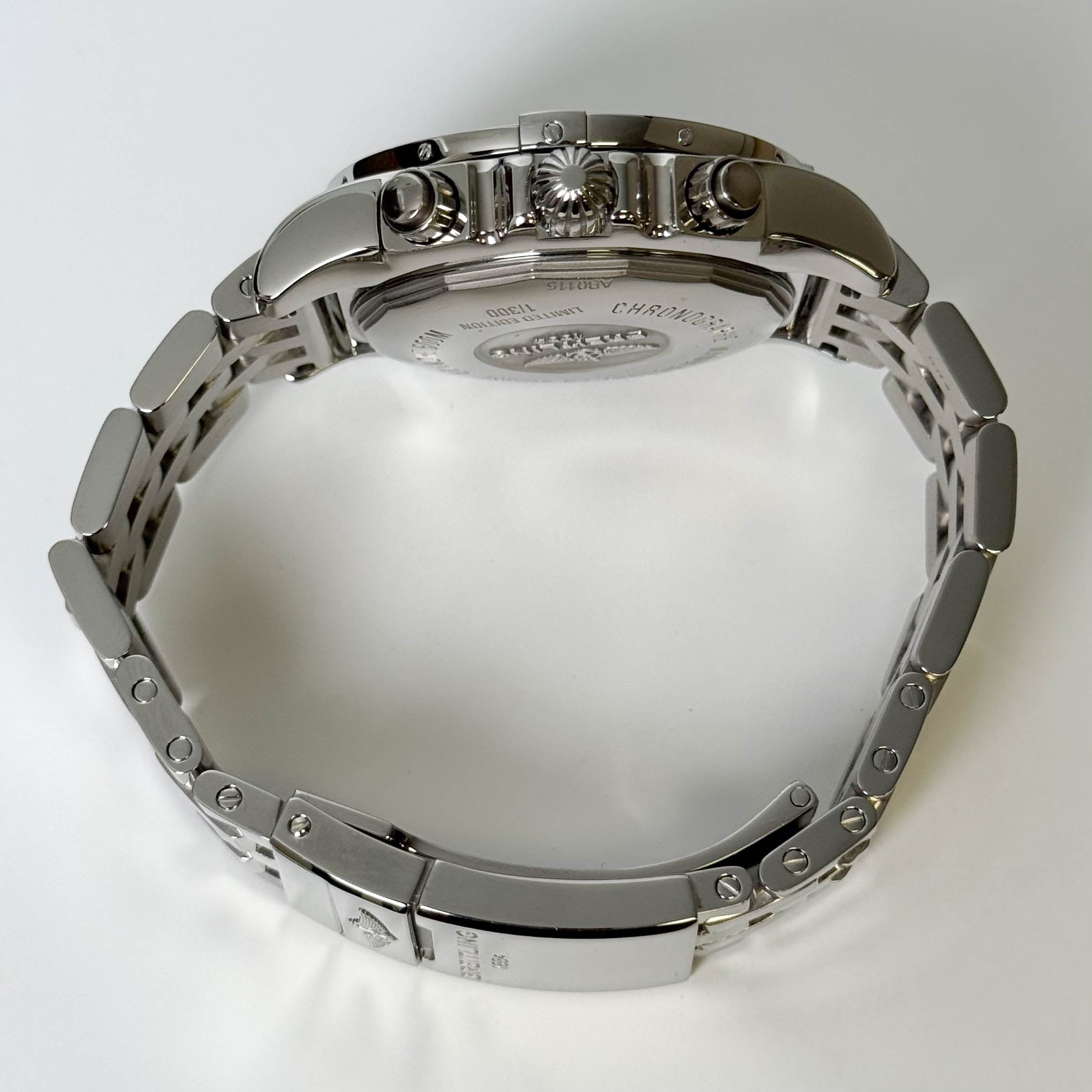 Breitling Chronomat 44mm Grey Dial Watch Ref# AB0115101F1A1 - Happy Jewelers Fine Jewelry Lifetime Warranty