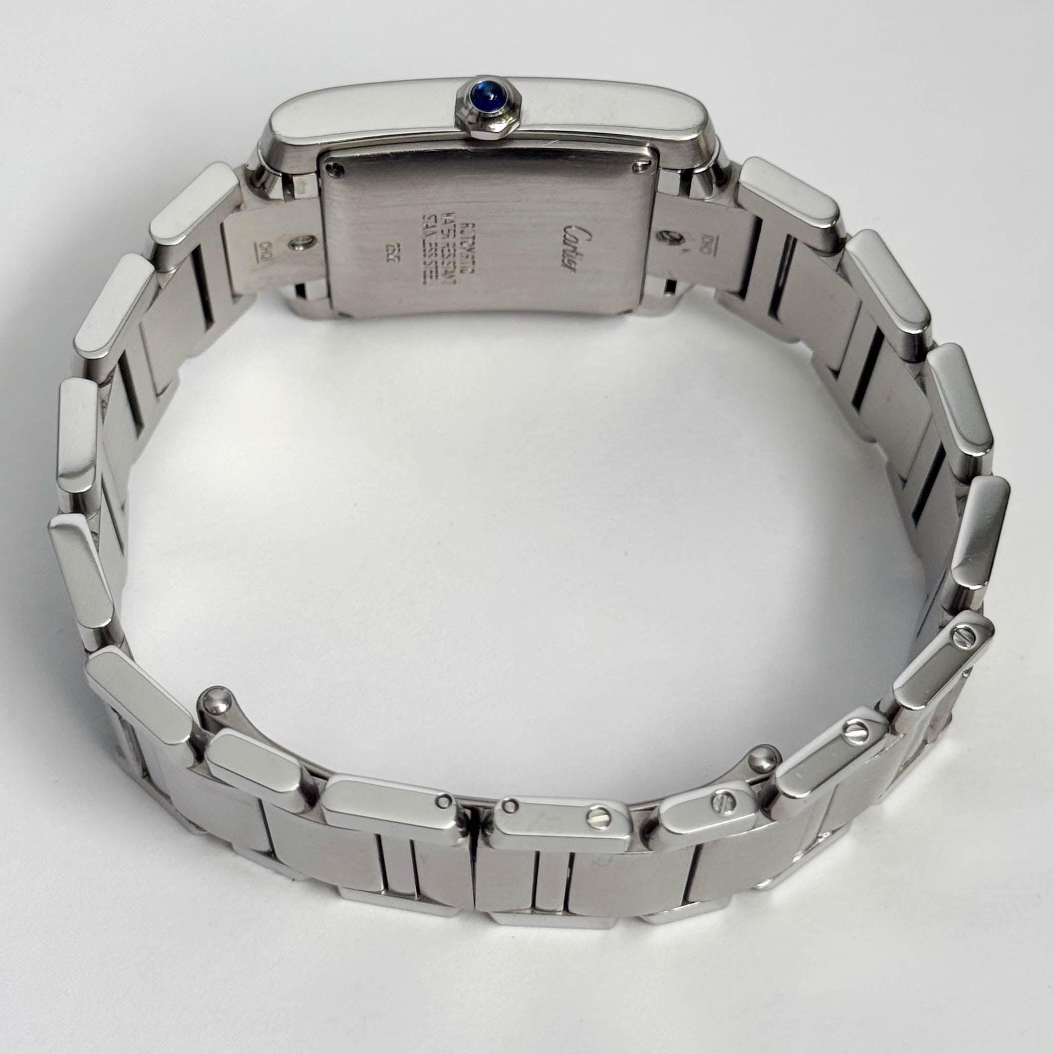 Cartier Tank Française Stainless Steel 28mm White Dial Watch Ref# W51002Q3 - Happy Jewelers Fine Jewelry Lifetime Warranty