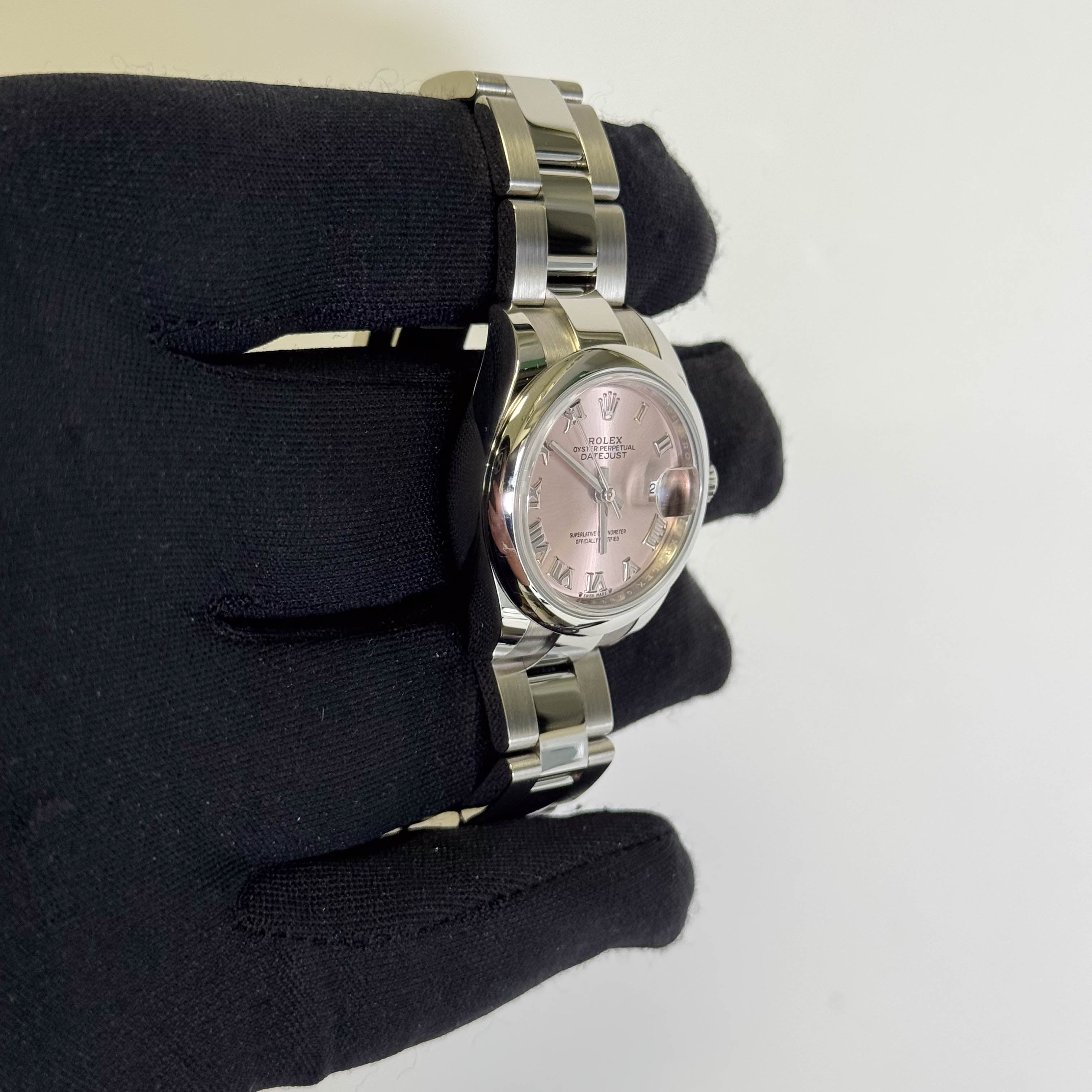 Rolex Datejust 28mm Pink Dial Watch Ref# 279160