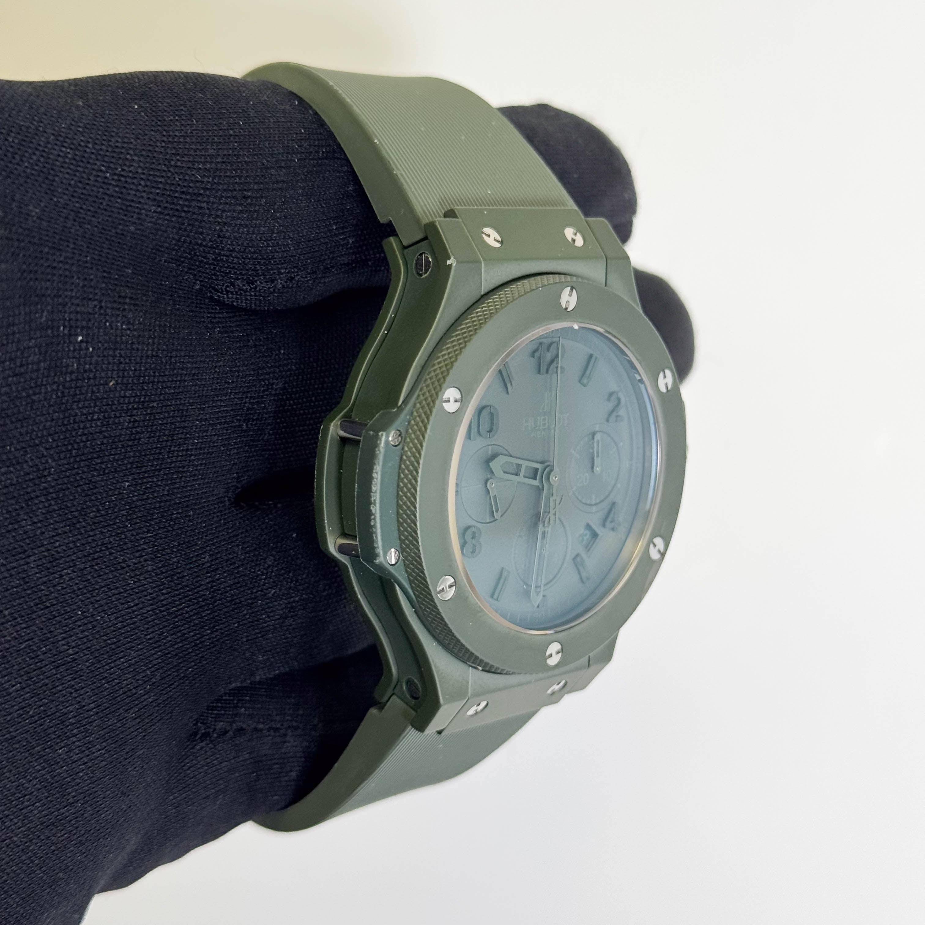 Hublot Big Bang 44mm Green Dial Watch Ref# 301.GI.5290.RG - Happy Jewelers Fine Jewelry Lifetime Warranty