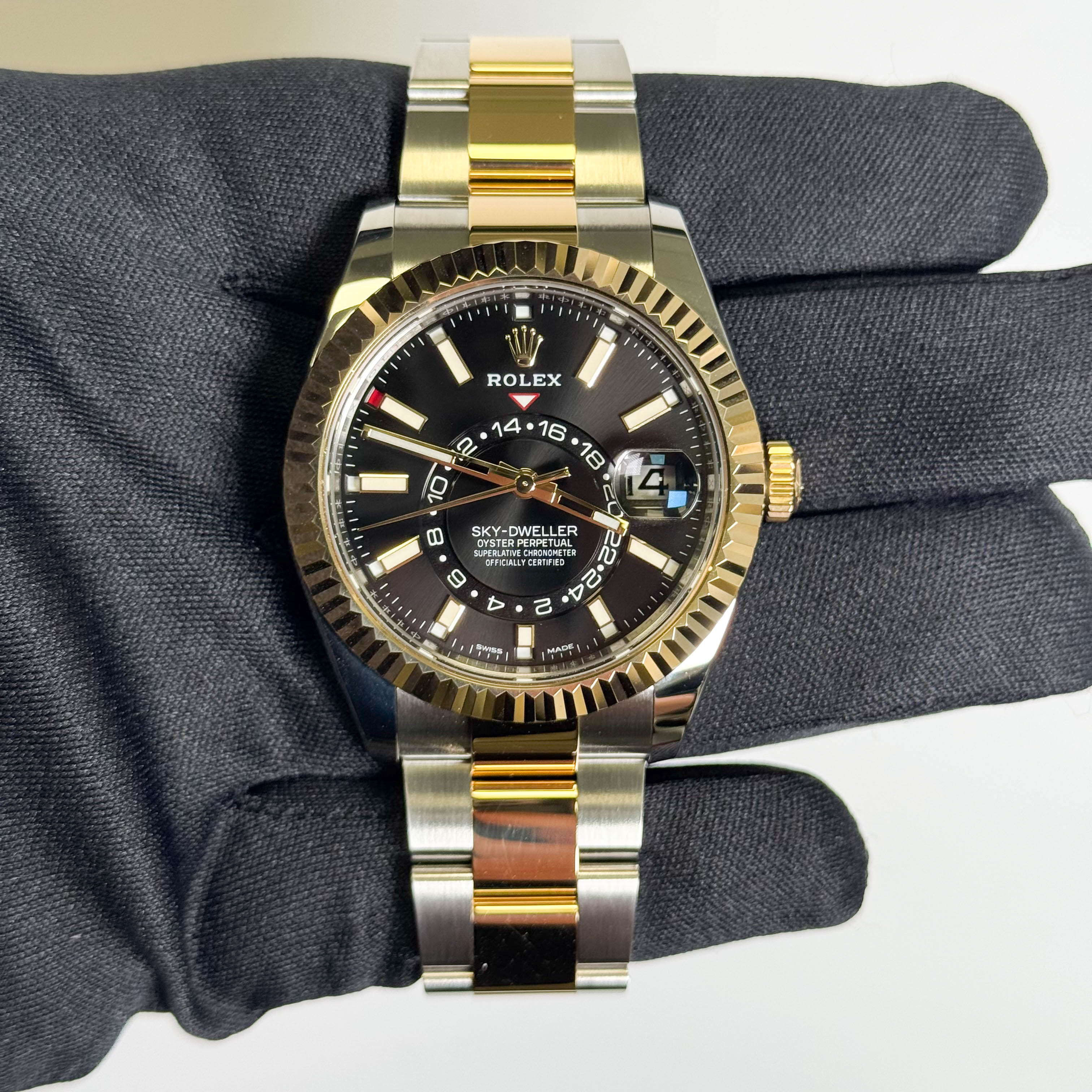 Rolex Sky-Dweller 42mm Black Dial Watch Ref# 326933 - Happy Jewelers Fine Jewelry Lifetime Warranty